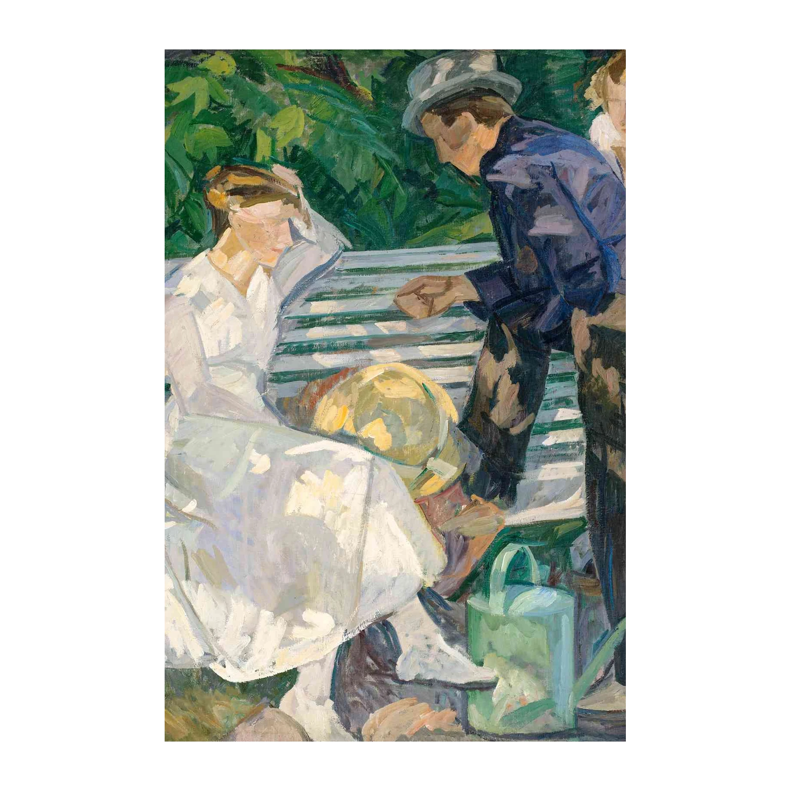 Vintage Garden Scene Art Wall Art