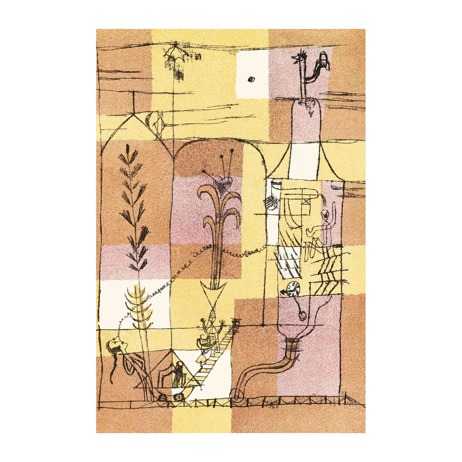 Whimsical Geometric Figures Wall Art