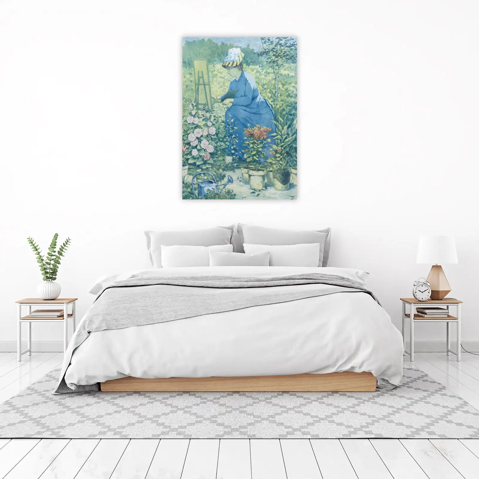 Artist in Garden Serenity Wall Art