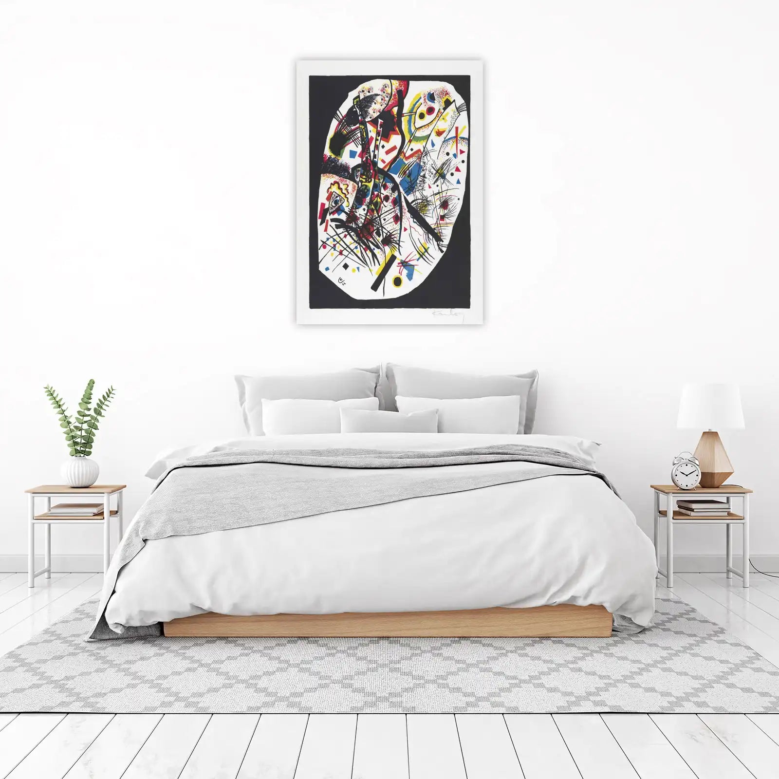 Abstract Expressionist Geometric Colors Wall Art