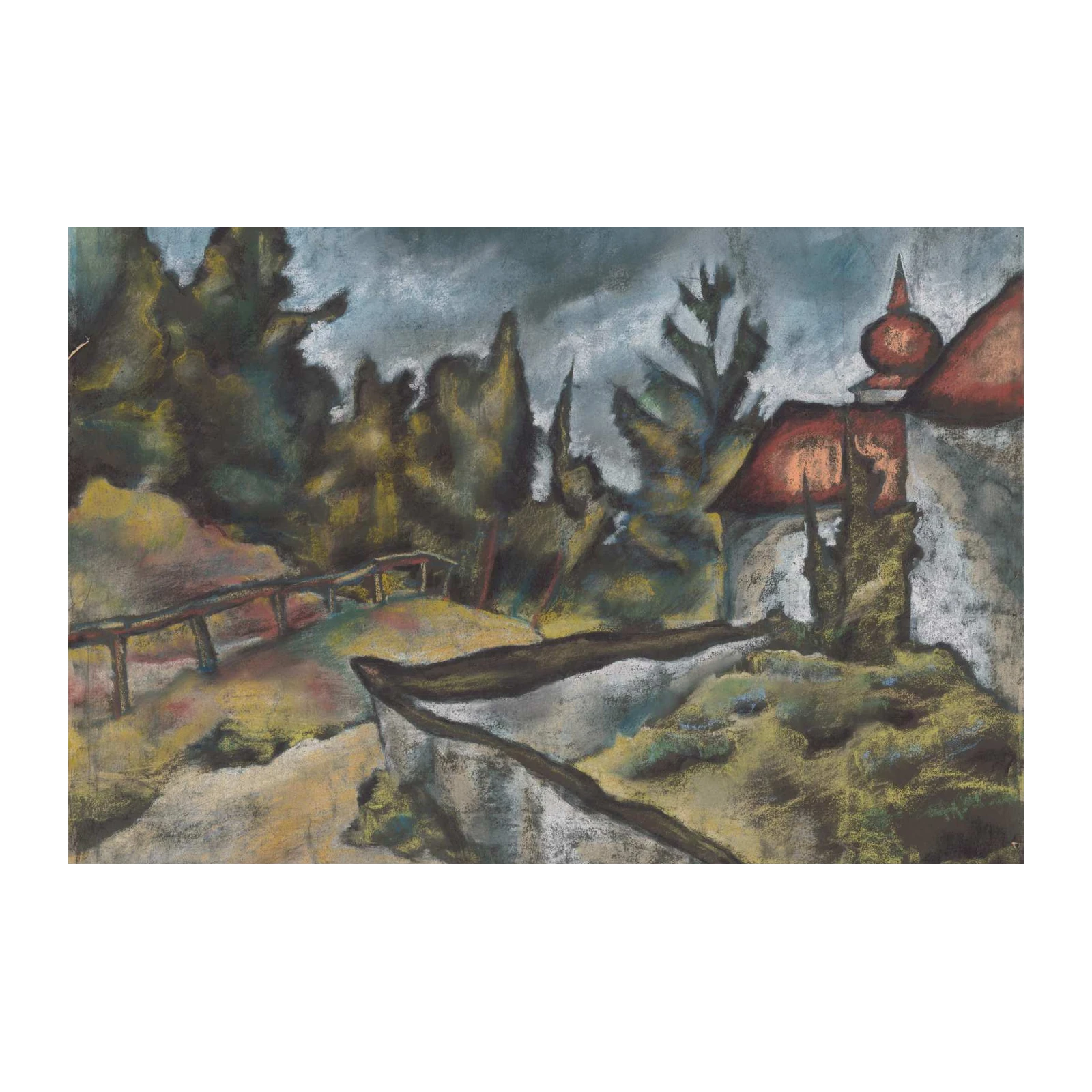 Atmospheric Landscape Art Print Wall Art