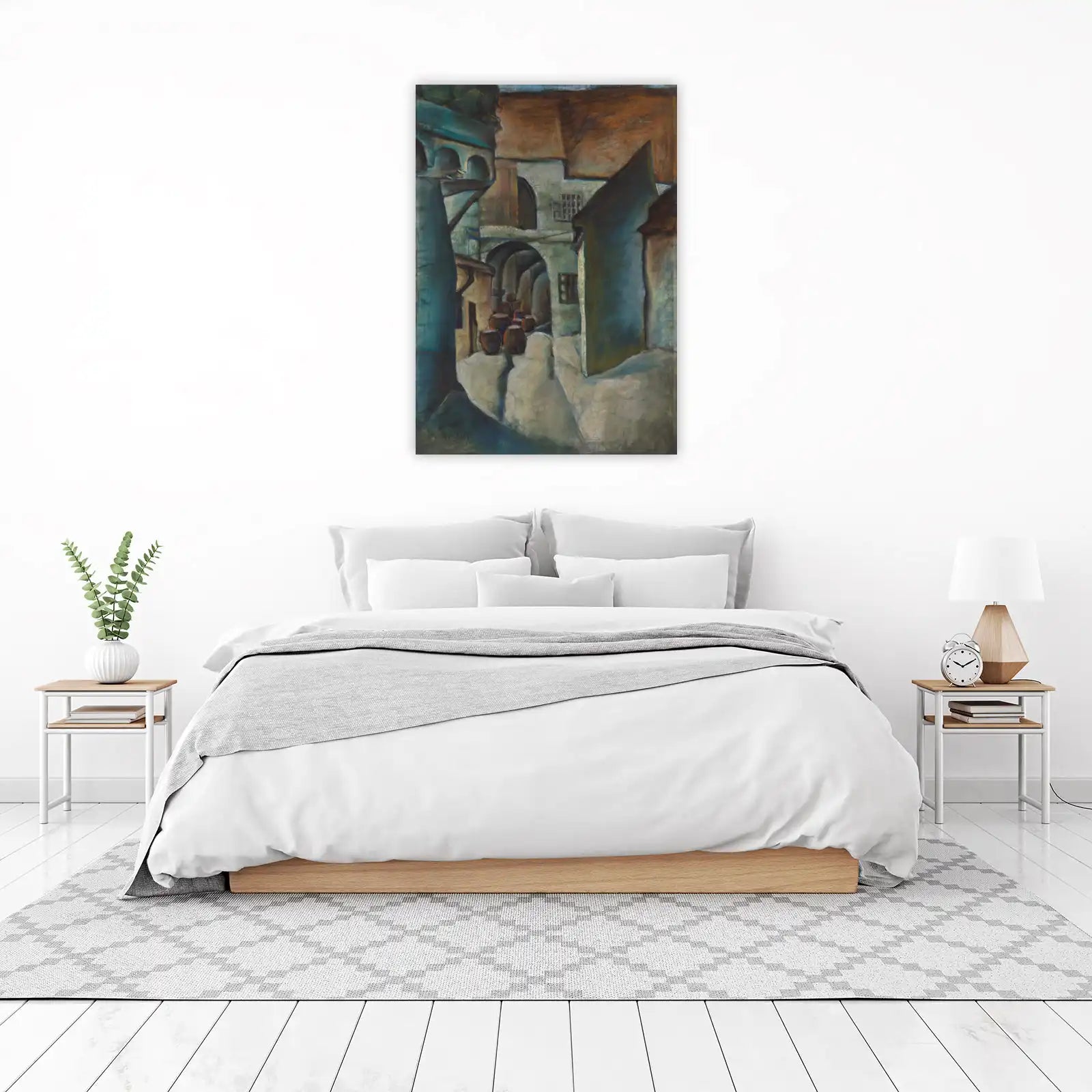 Evocative Alleyway Impressionist Wall Art