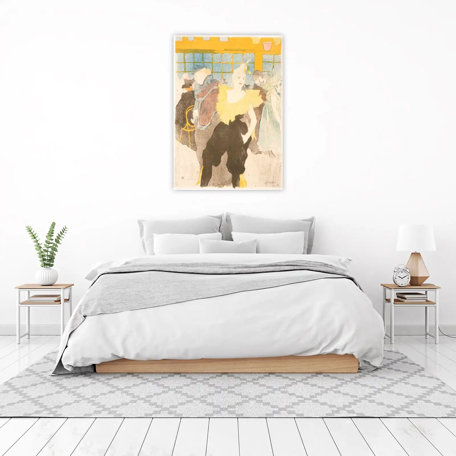 Moulin Rouge Dancer Yellow Ruffle Wall Art