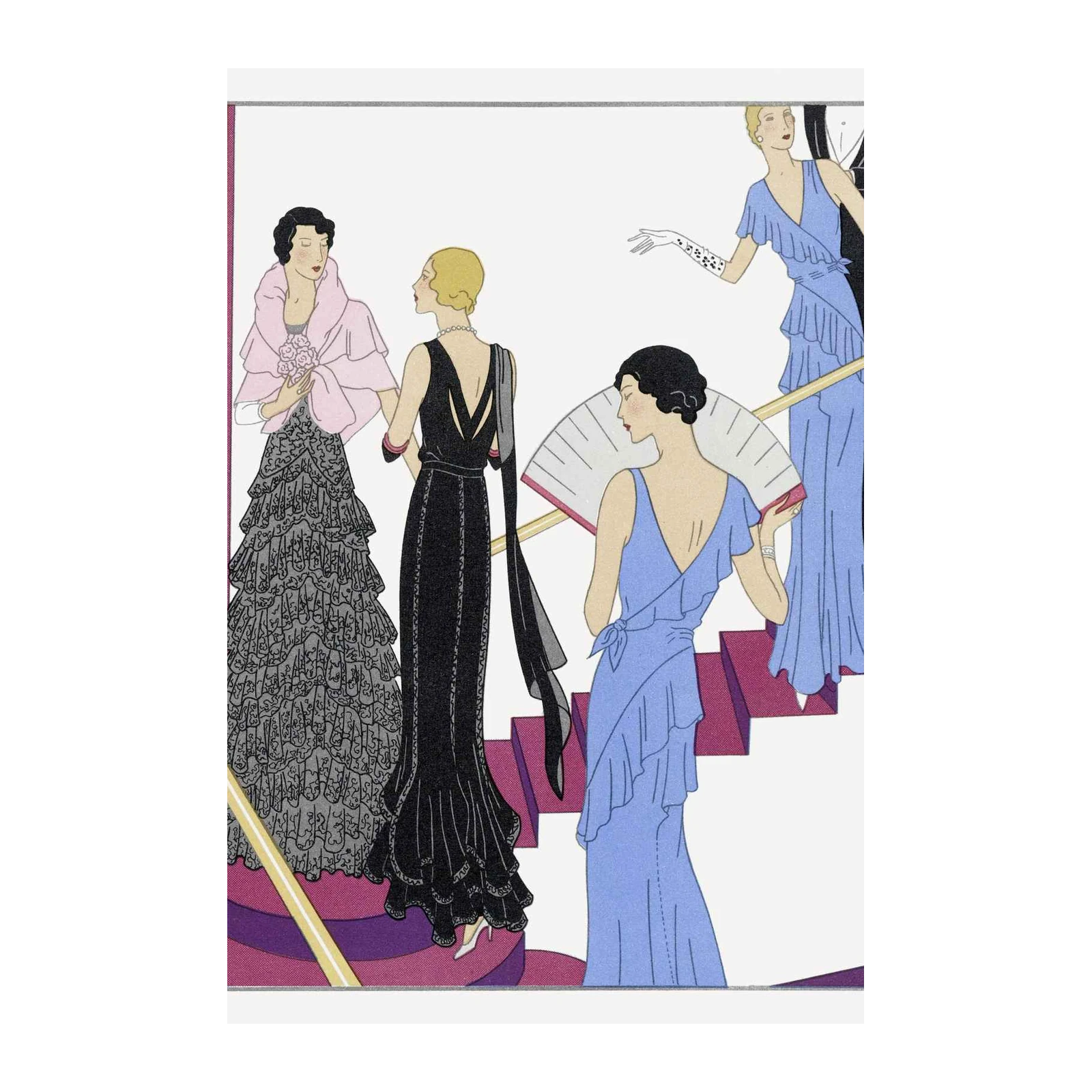 Elegant Art Deco Ladies Fashion Wall Art
