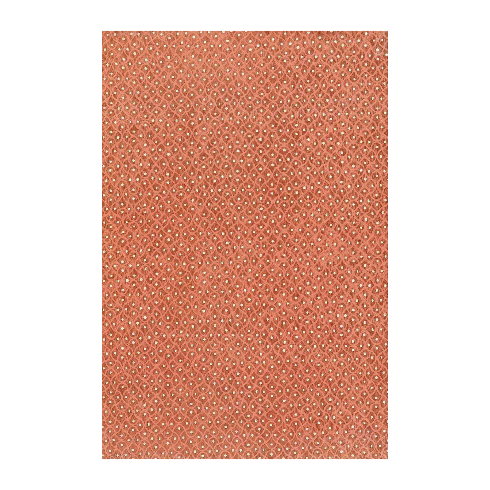 Coral Geometric Dot Pattern Wall Art