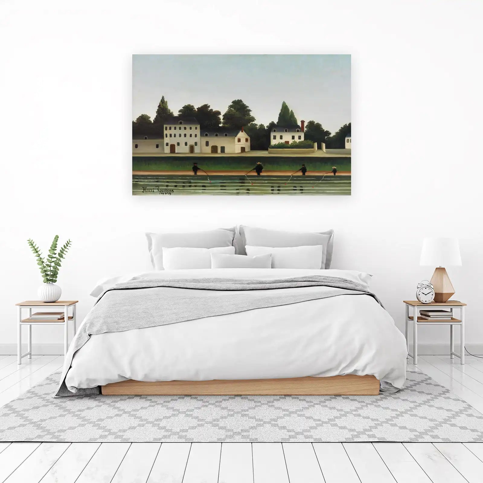 Riverside Fishing Henri Rousseau Wall Art
