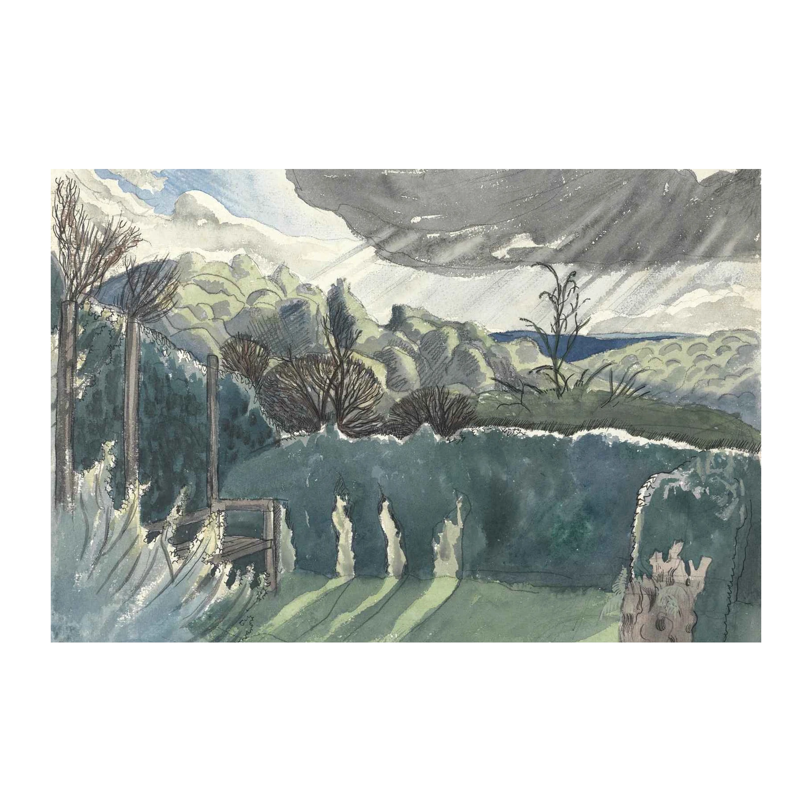 Dramatic Landscape with Moody Skies Wall Art