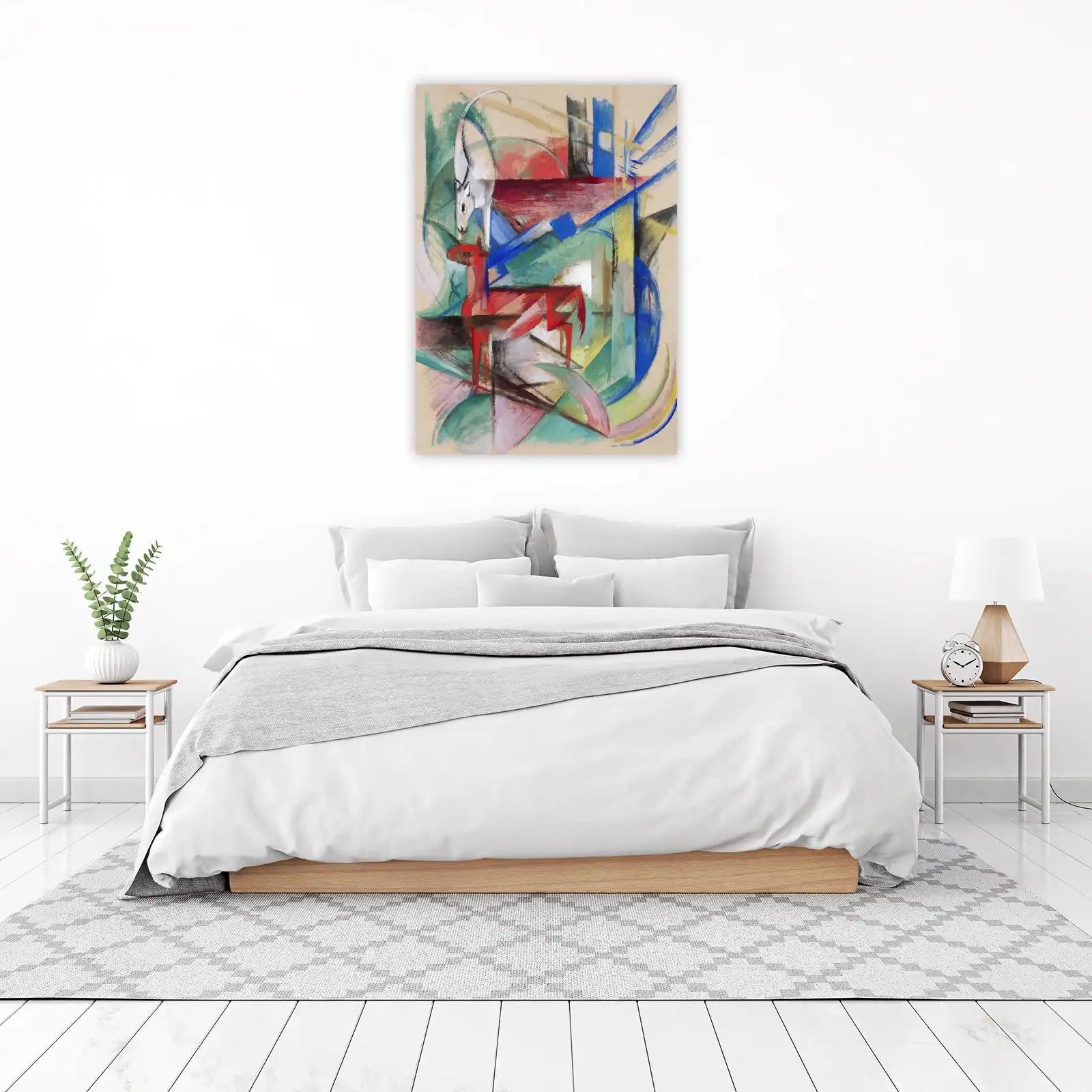 Dynamic Horses Abstract Modern Art Wall Art