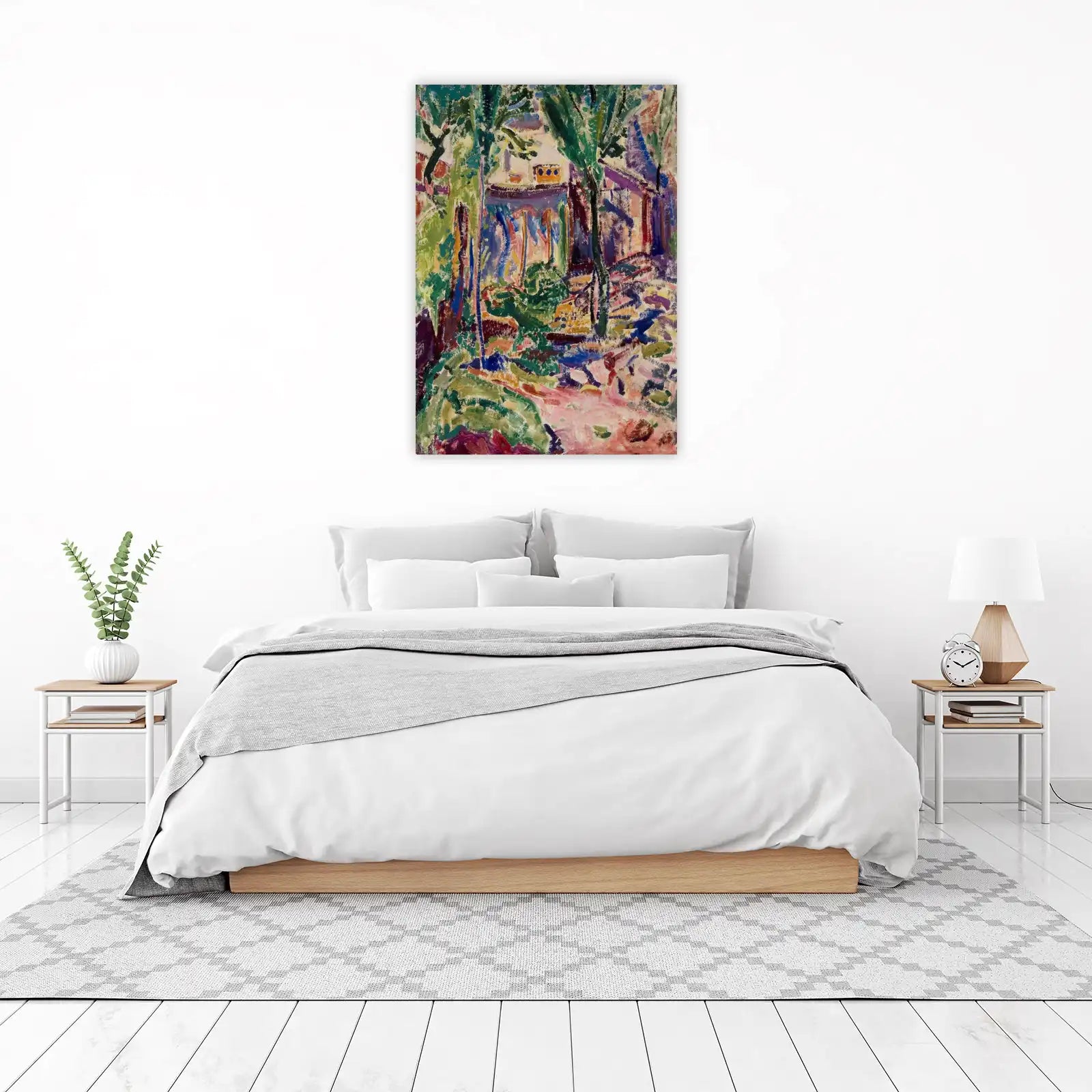 Vibrant Garden Landscape Wall Art