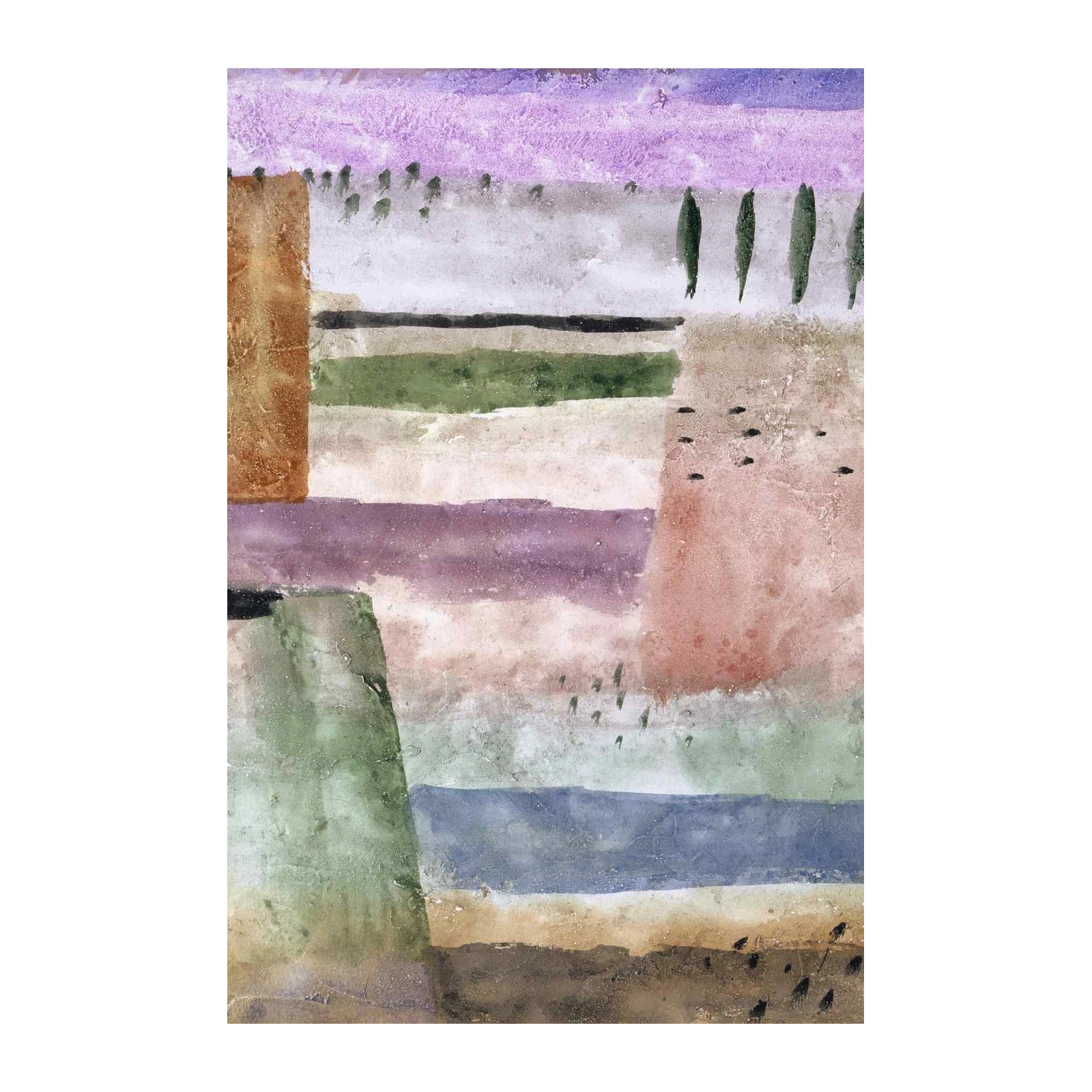 Abstract Landscape Impression Wall Art