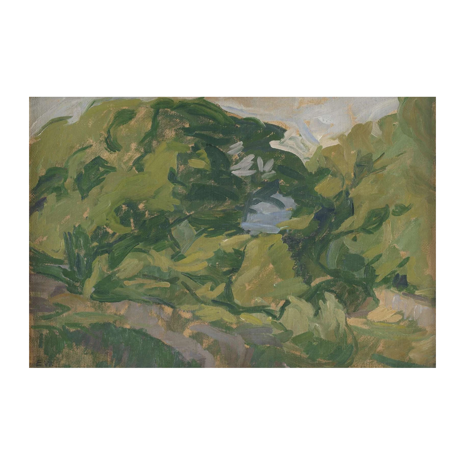 Verdant Grove Impressionist Landscape Wall Art