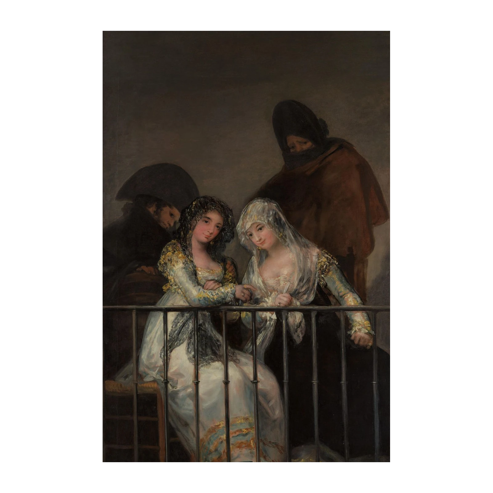 Goya's Two Women on a Balcony Wall Art