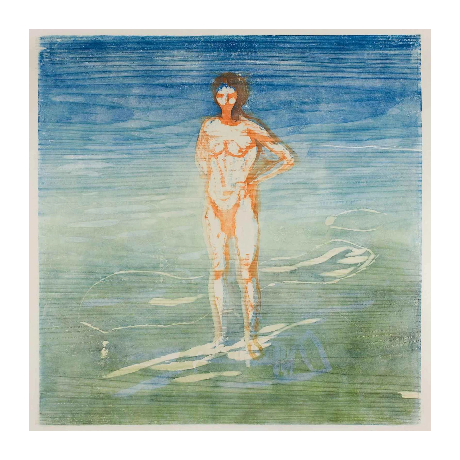 Abstract Figure Serene Waters Wall Art