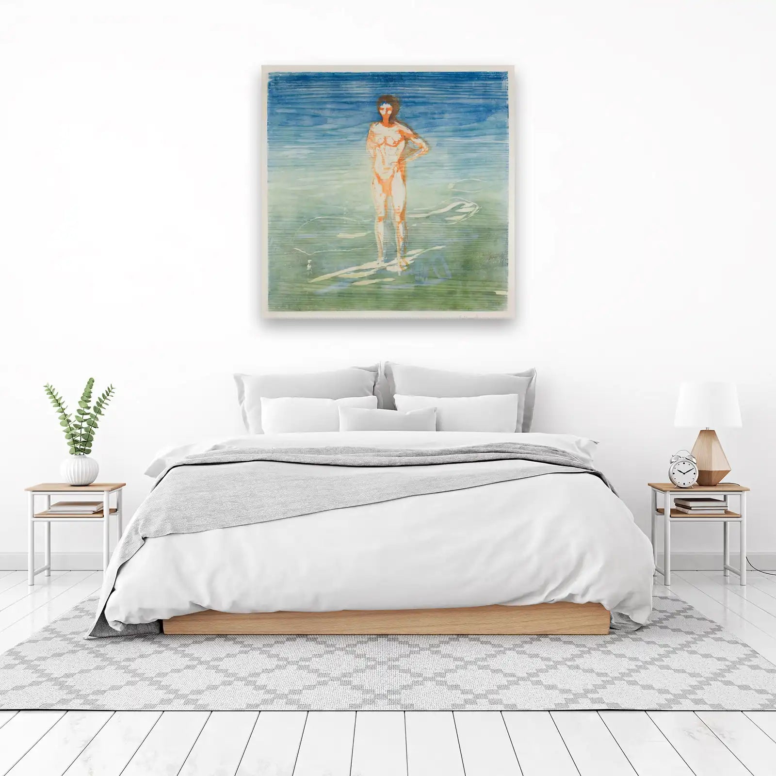 Abstract Figure Serene Waters Wall Art