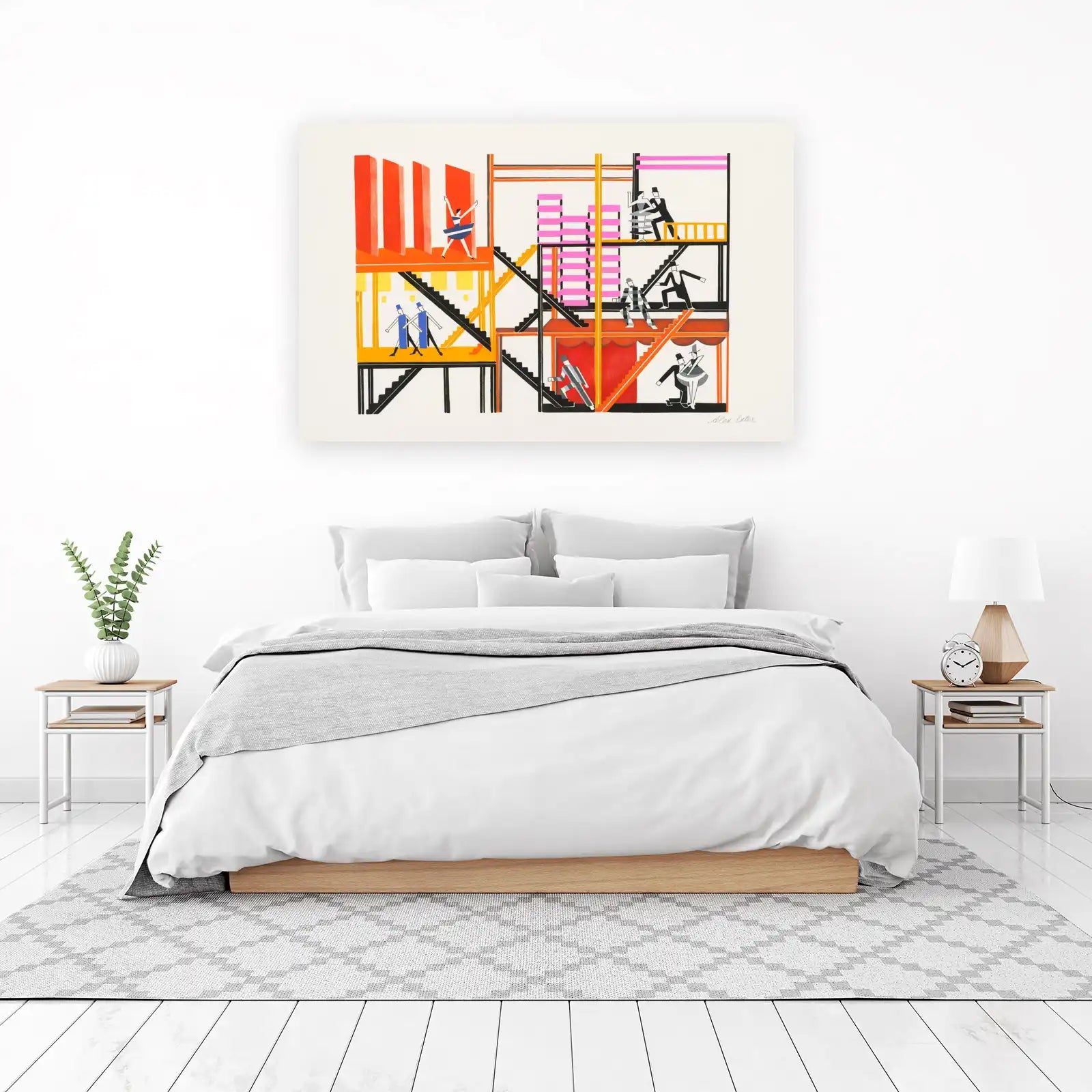 Modern Architectural Ballet Scene Wall Art