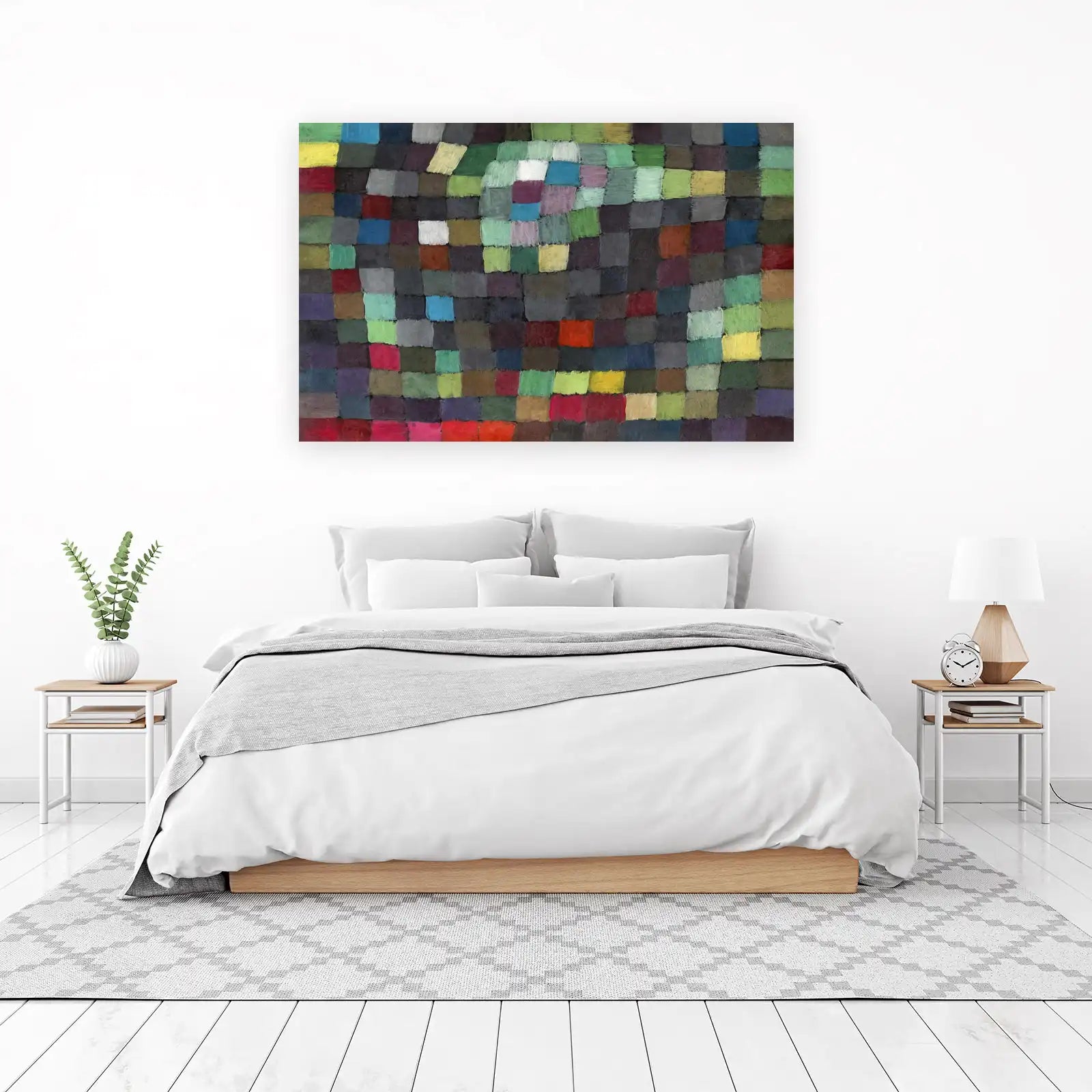 Abstract Squares Color Block Wall Art