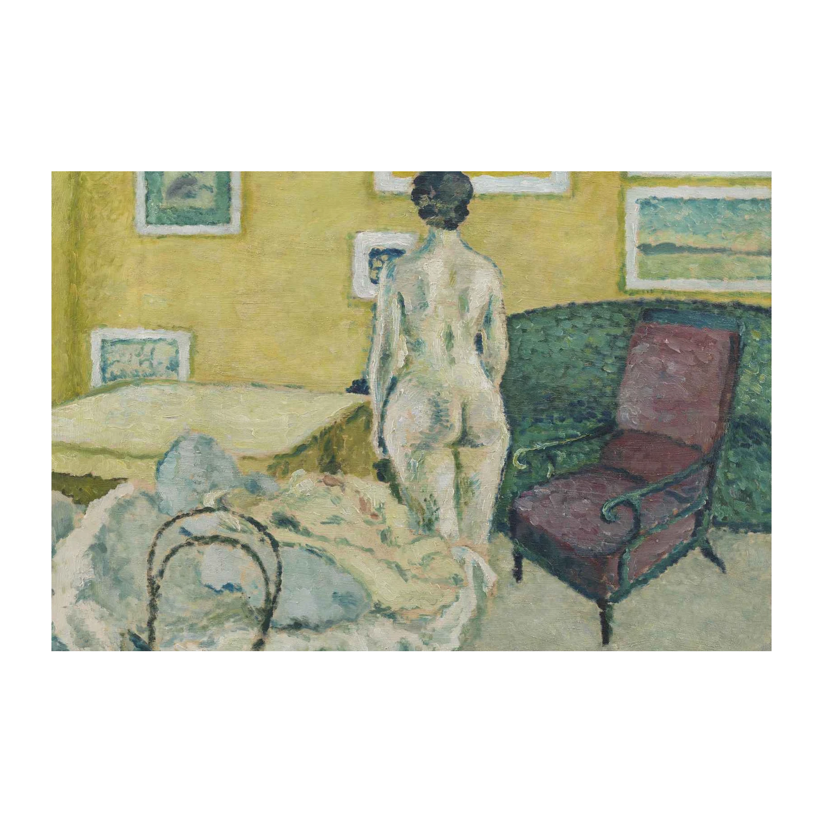 Vintage Nude Figure Bedroom Art Wall Art
