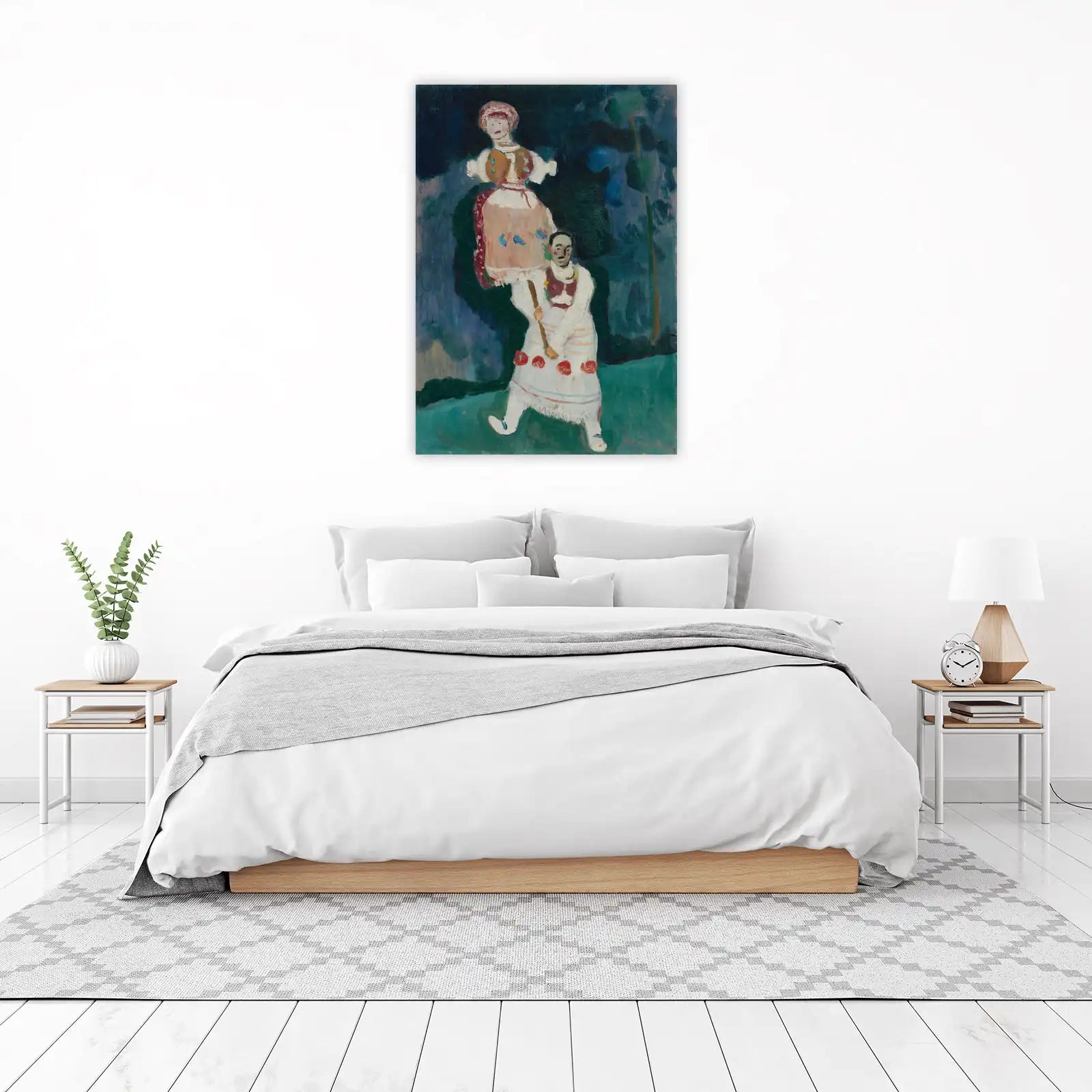 Vibrant Folk Figure Wall Art