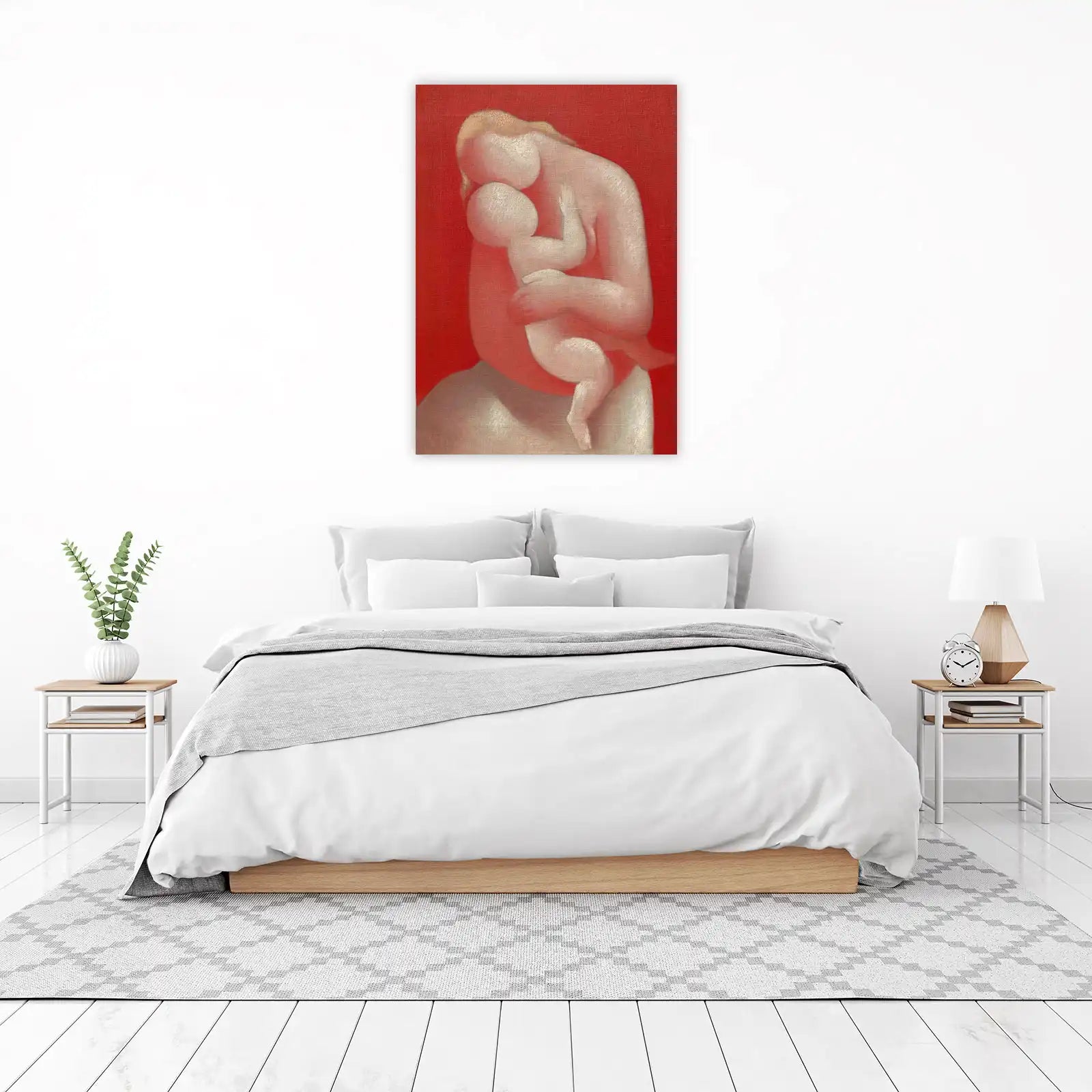 Mother and Child Abstract Art Wall Art