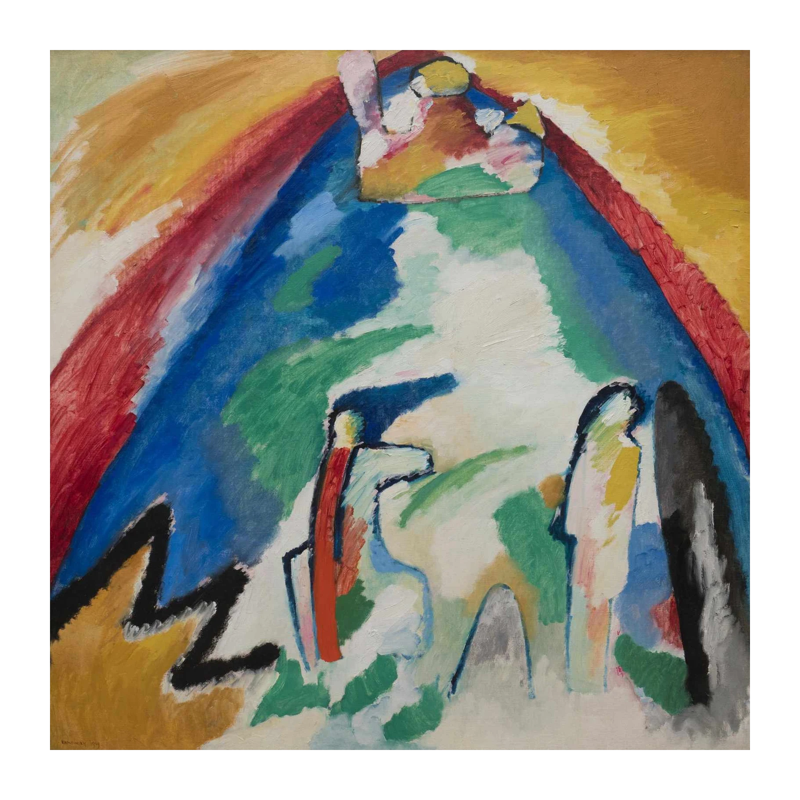 Vibrant Abstract Figures Wall Art
