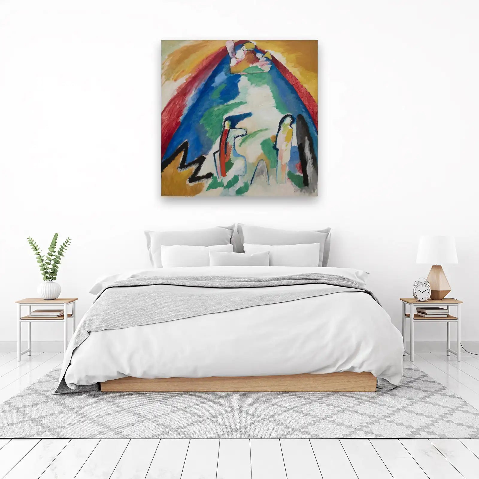 Vibrant Abstract Figures Wall Art