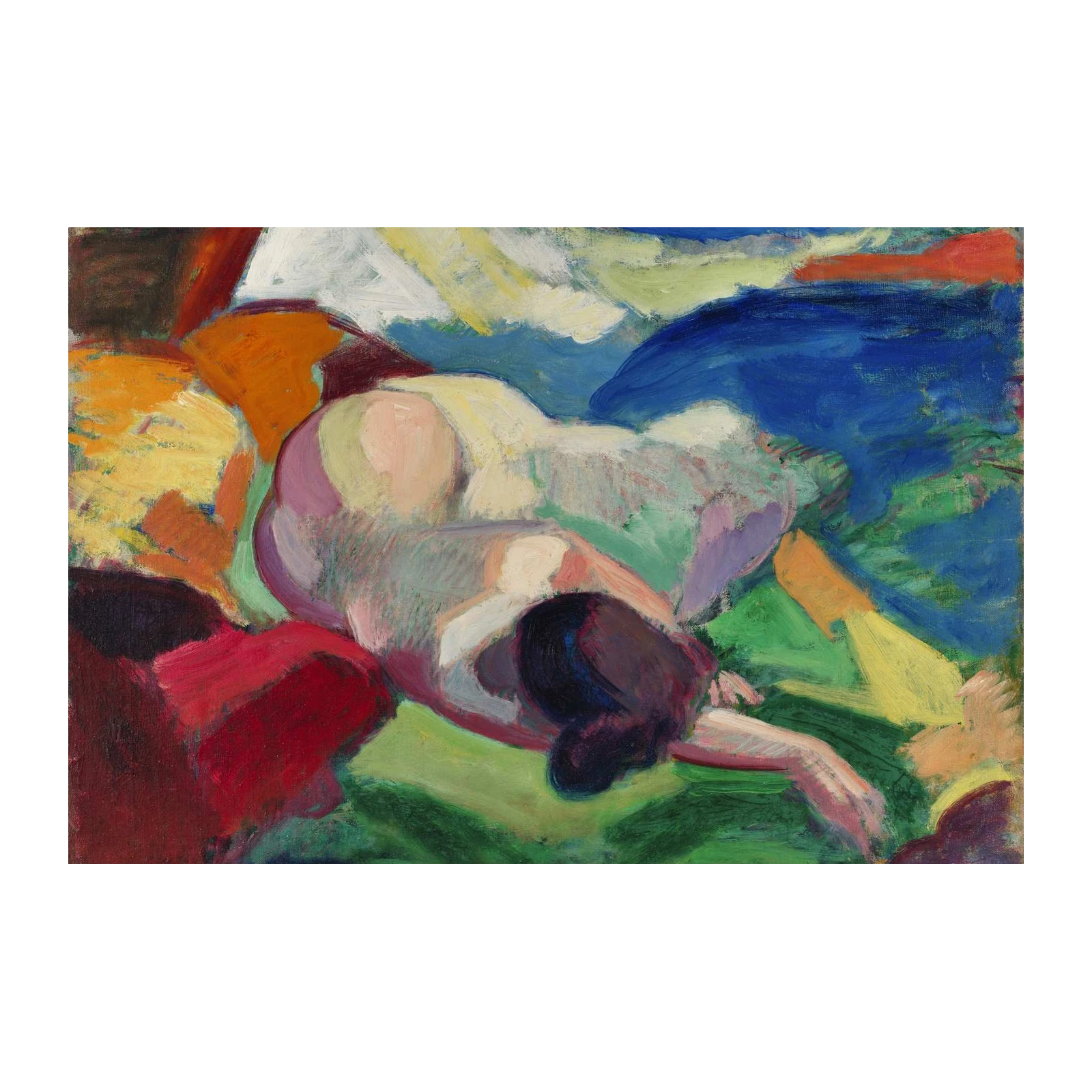 Vibrant Nude Expressionist Wall Art
