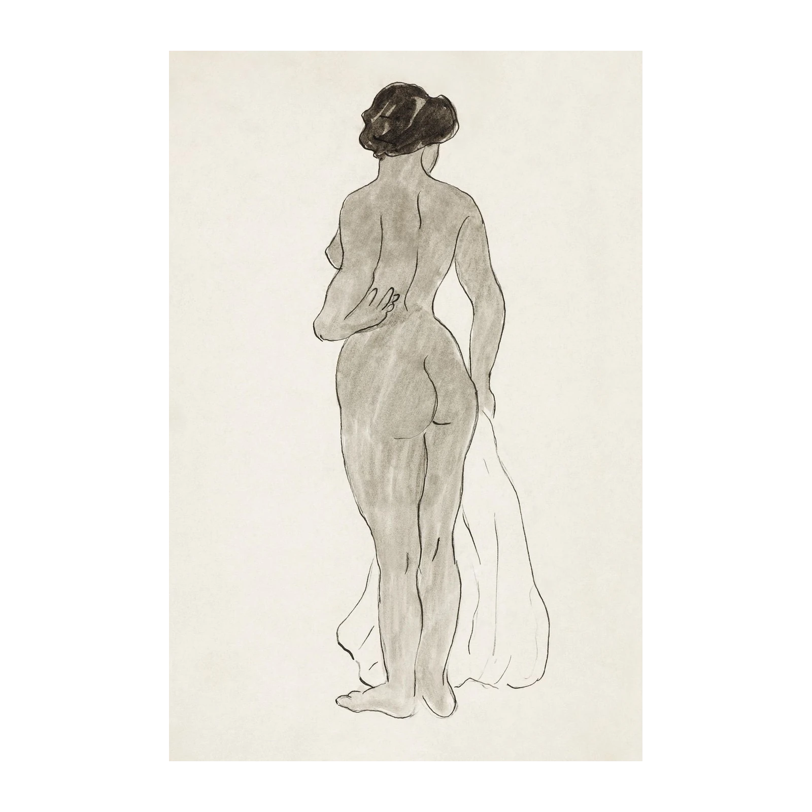 Elegance Unveiled: Figure Study Wall Art