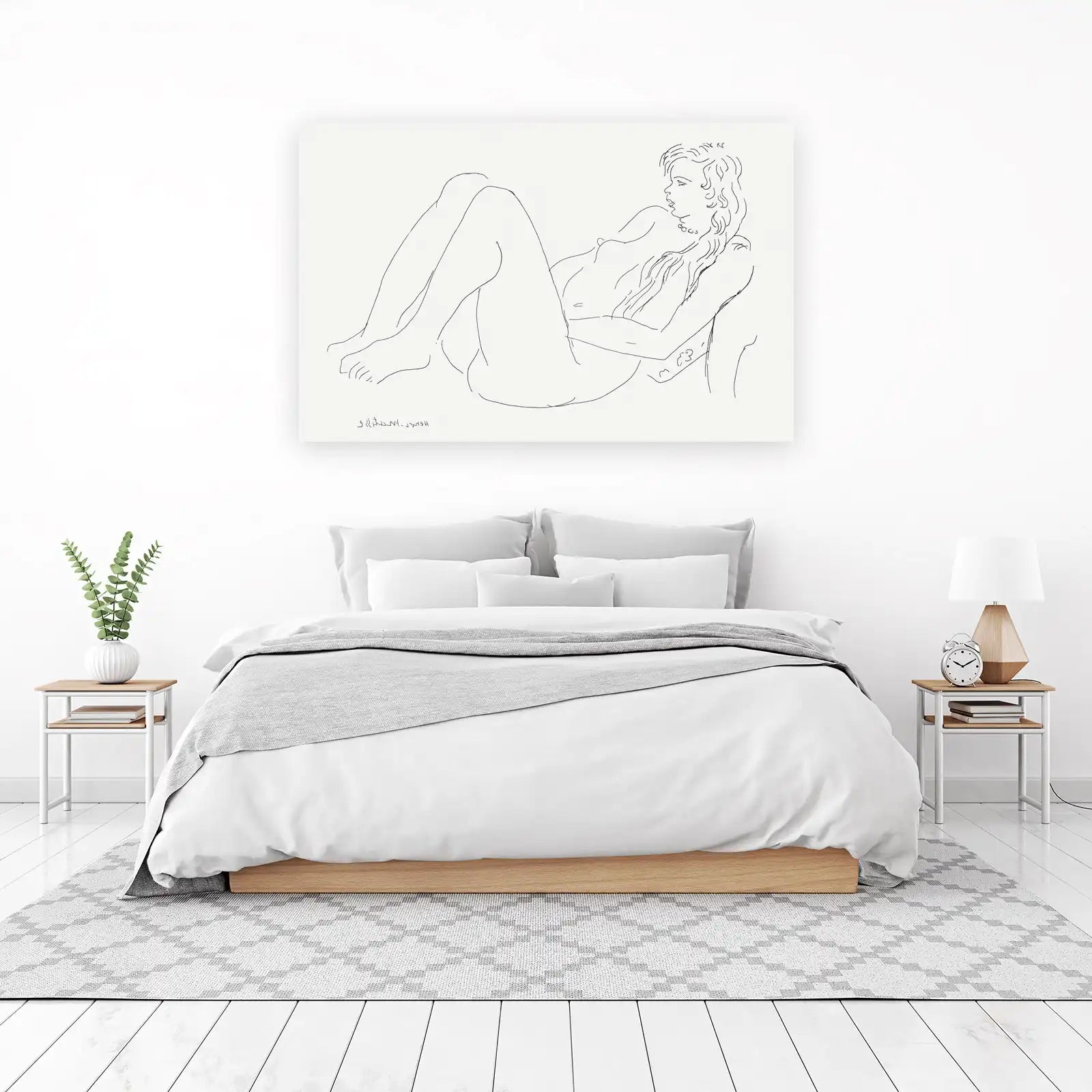 Elegant Nude Line Art Wall Art