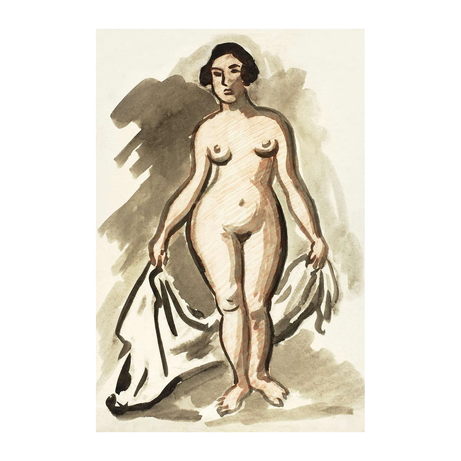 Elegant Nude Woman Wall Art | Fine Art, Home Decor