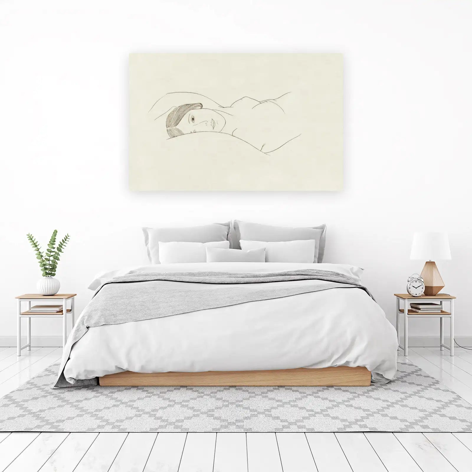 Ethereal Figure Sketch Wall Art