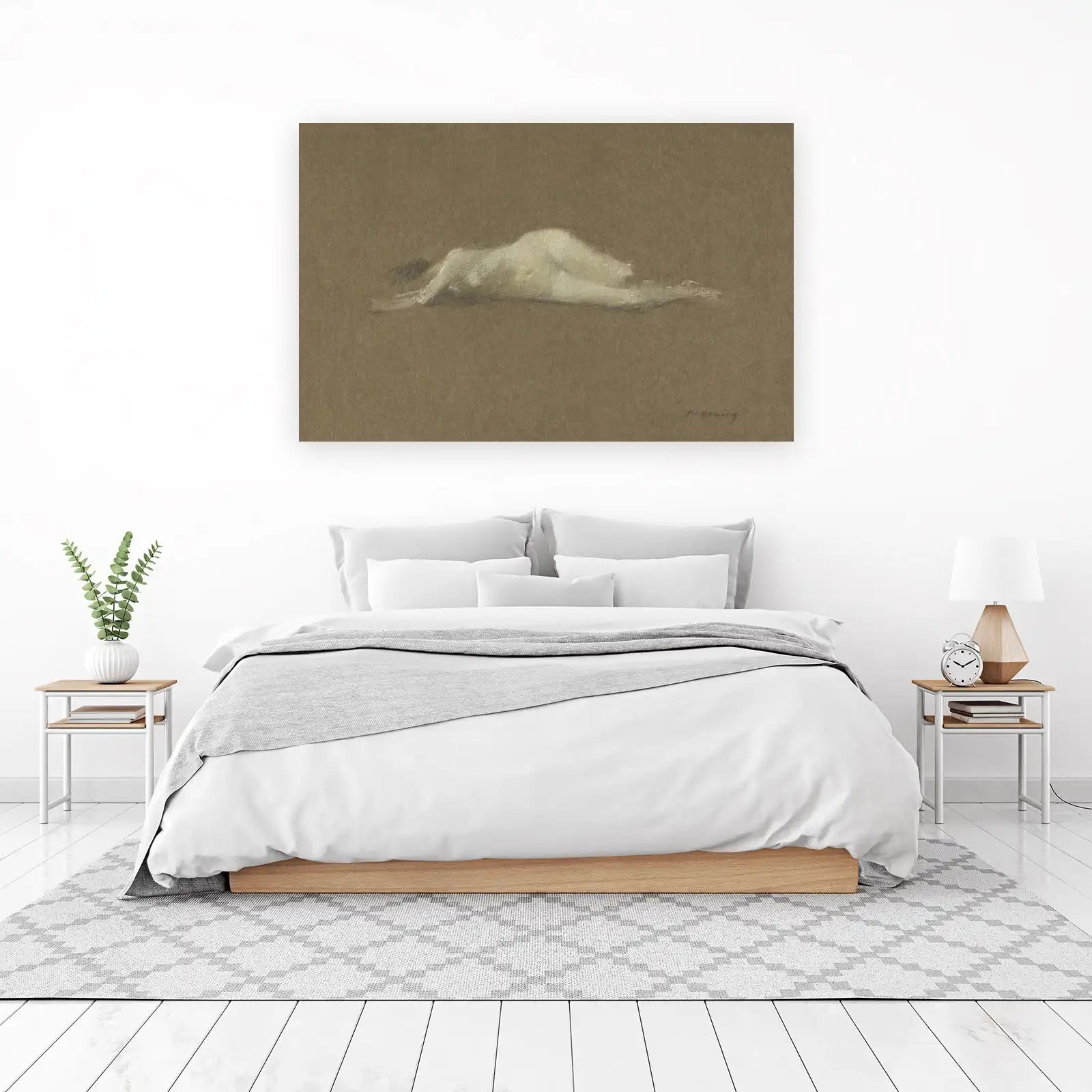 Reclining Figure Sketch Art Wall Art