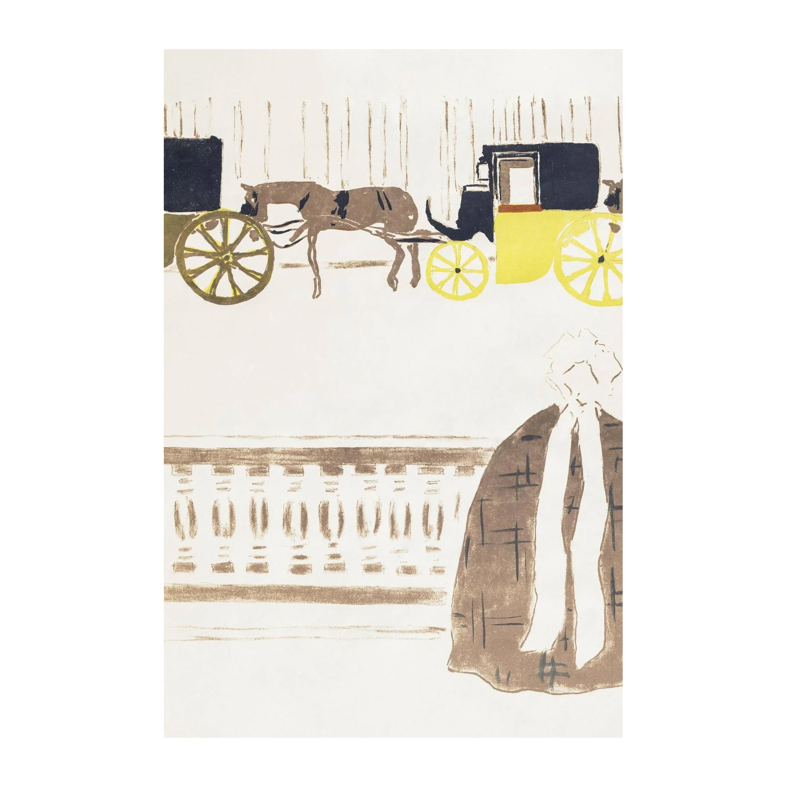 Vintage Carriage Scene Wall Art