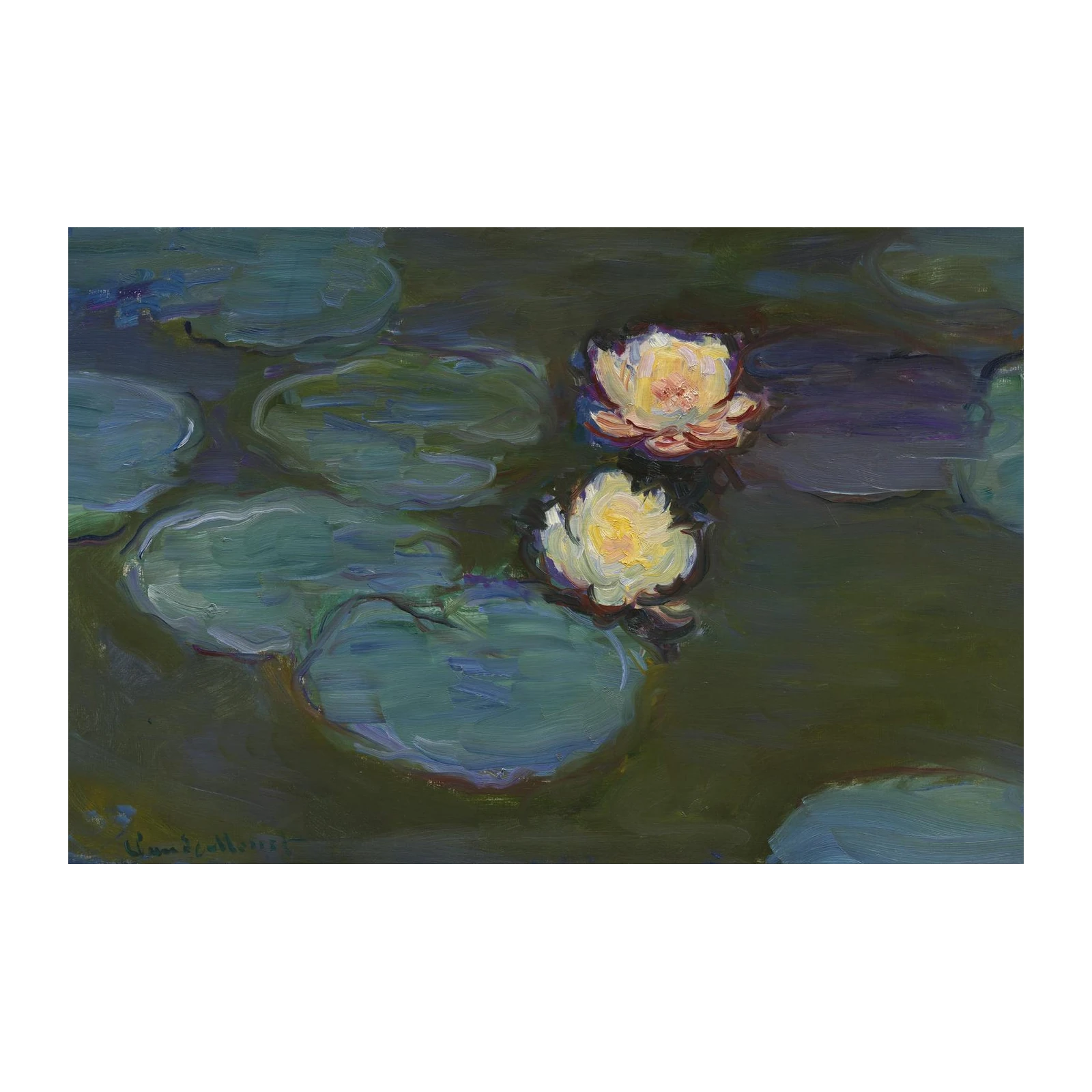 Monet Water Lilies Serenity Wall Art