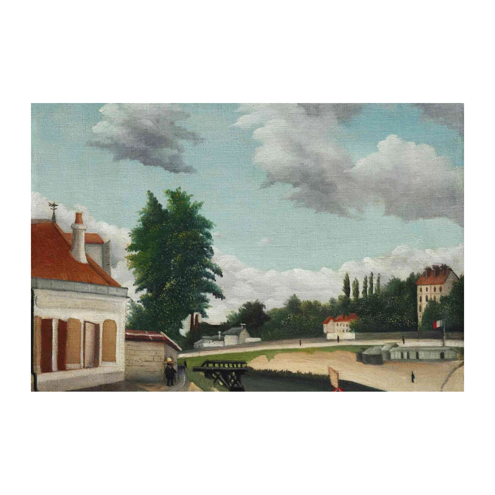 Serene Canal Landscape Reproduction Wall Art