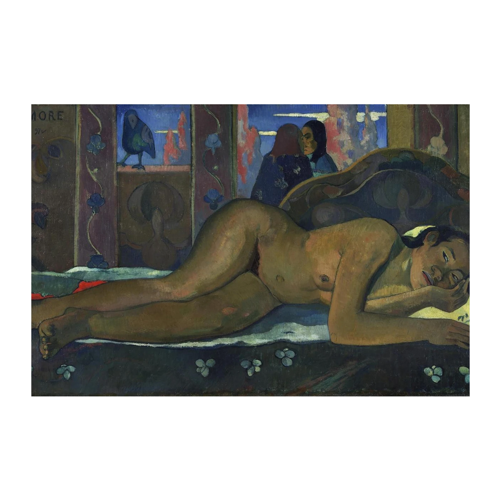 Nevermore Gauguin Inspired Woman Wall Art