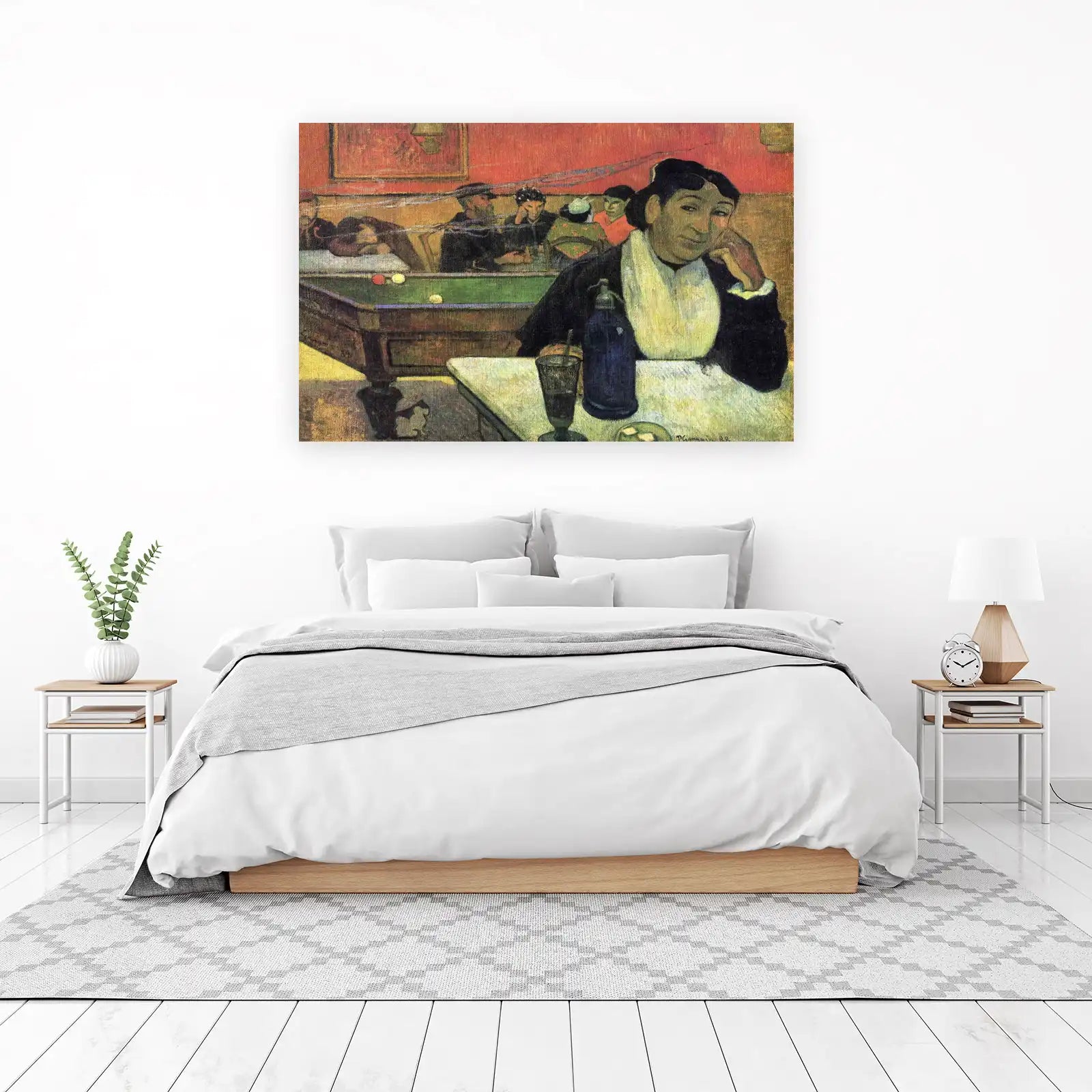 Intimate Cafe Scene 'The Smoker' Wall Art