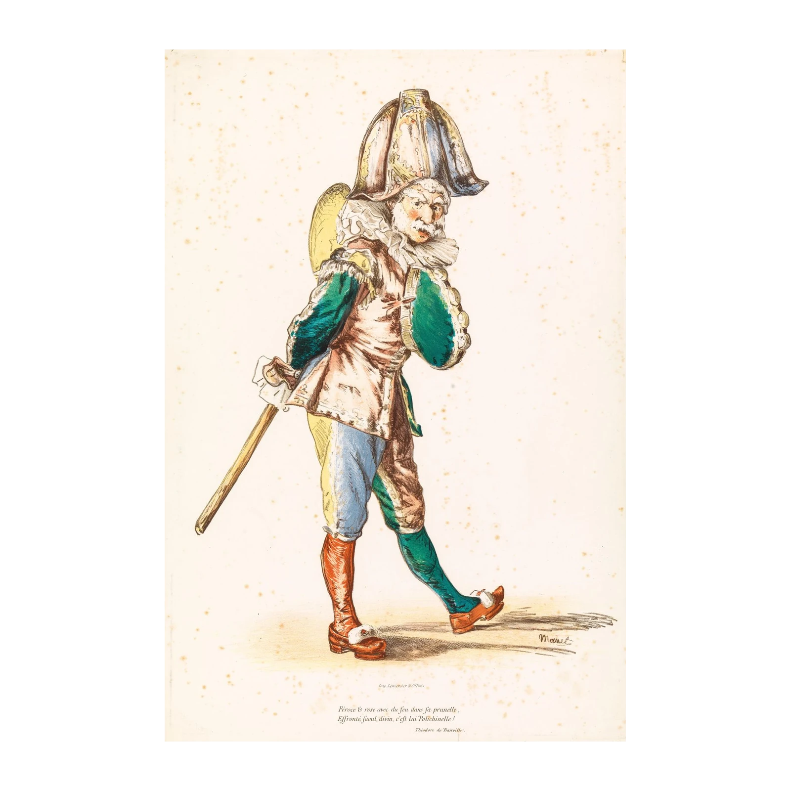 French Character Polichinelle Wall Art