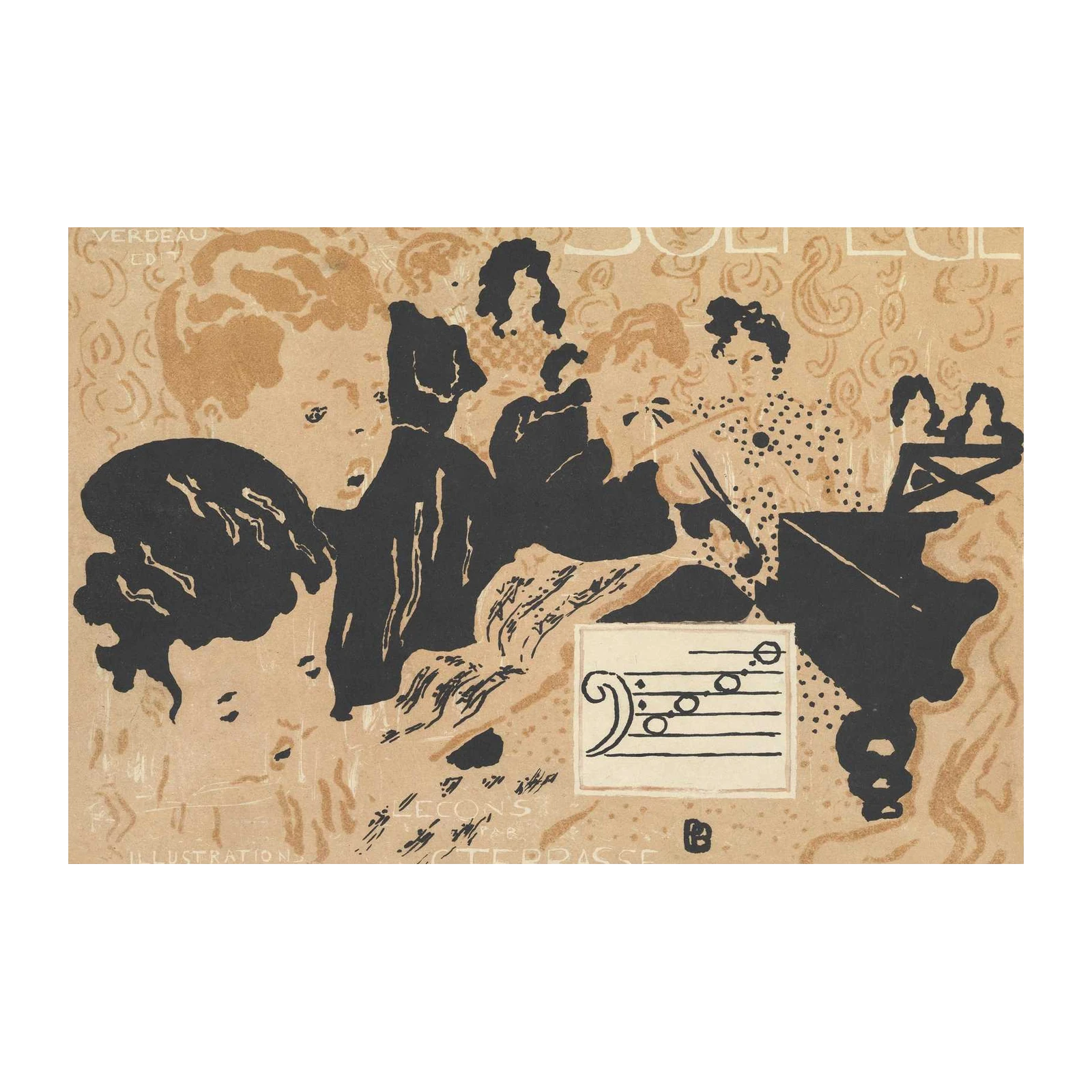 Vintage Solfege Music Lesson Wall Art