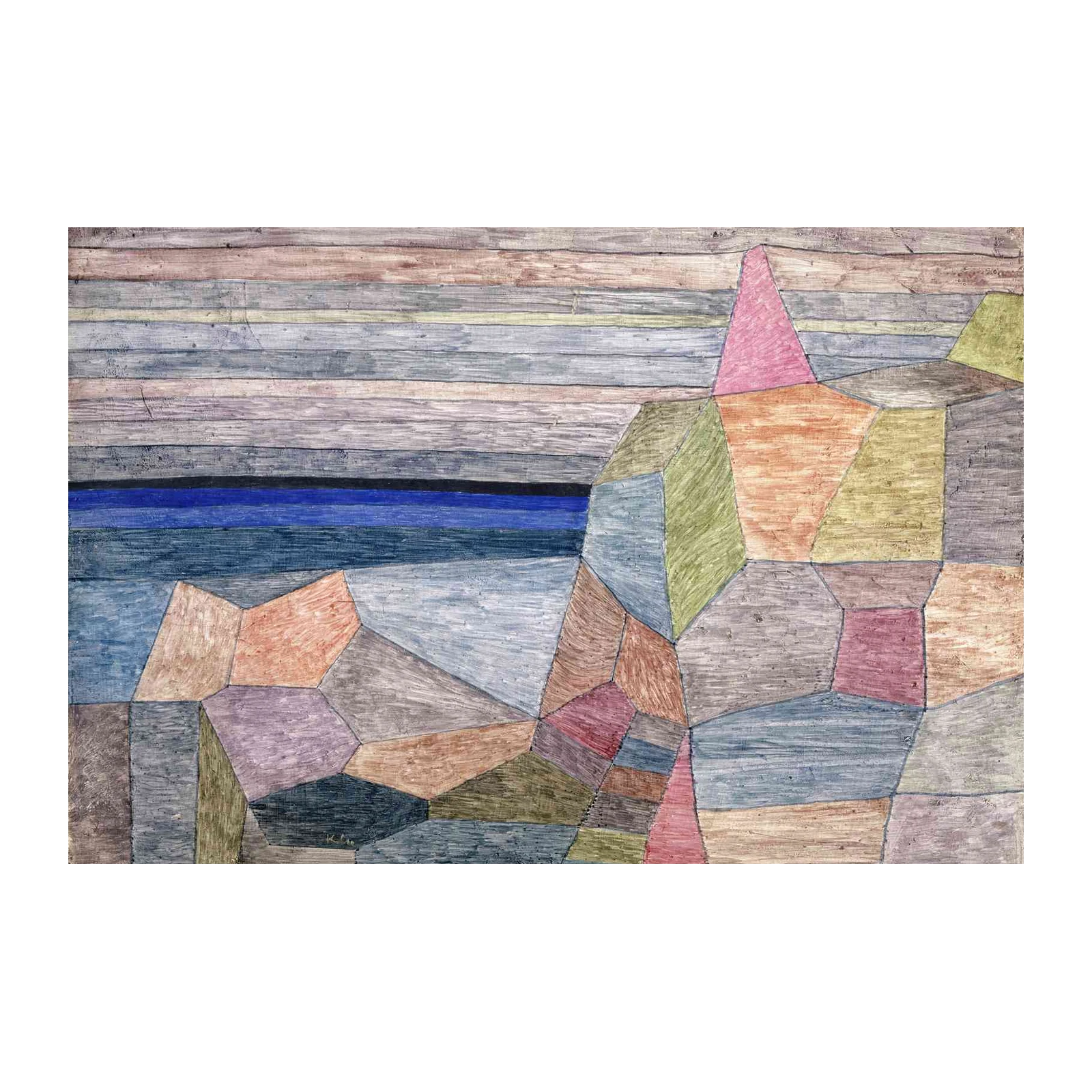 Geometric Landscape Art Wall Art