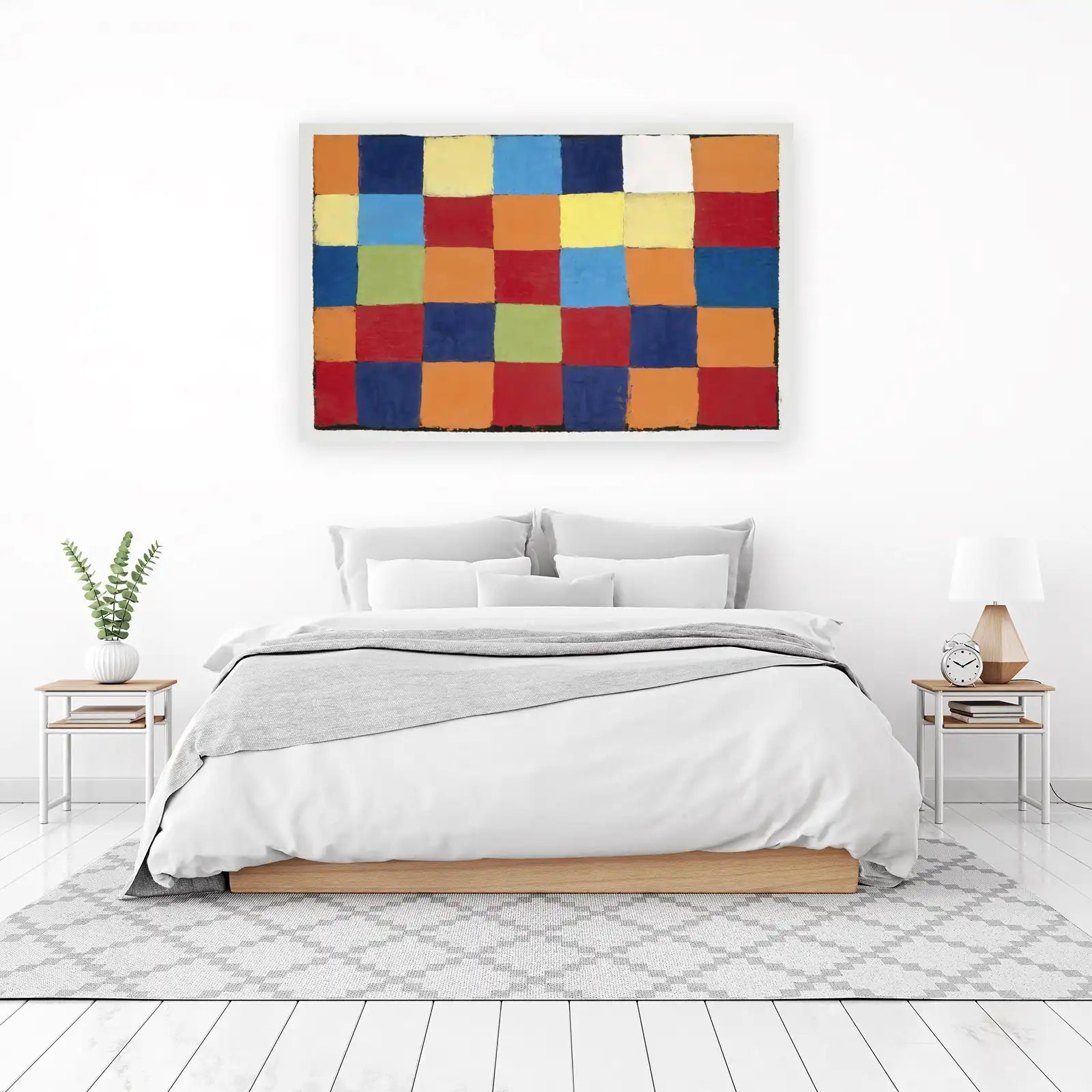Colorful Squares Abstract Art Wall Art