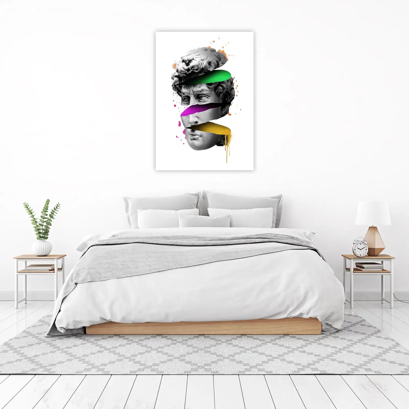 Abstract David Sculpture Pop Art Wall Art