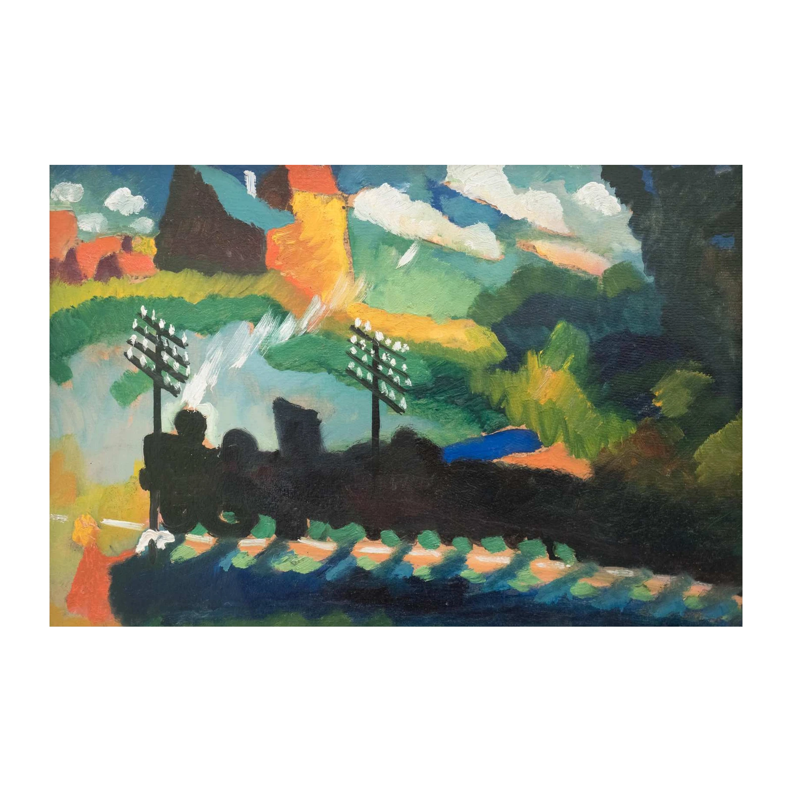 Vibrant Expressive Landscape Wall Art