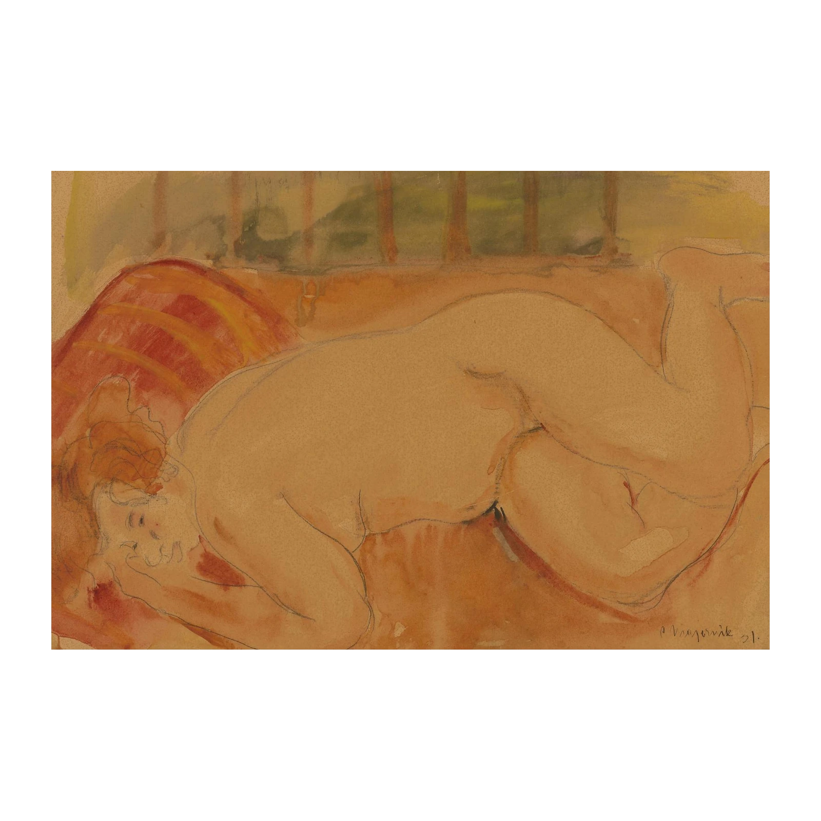 Timeless Figure Study Warm Tones Wall Art