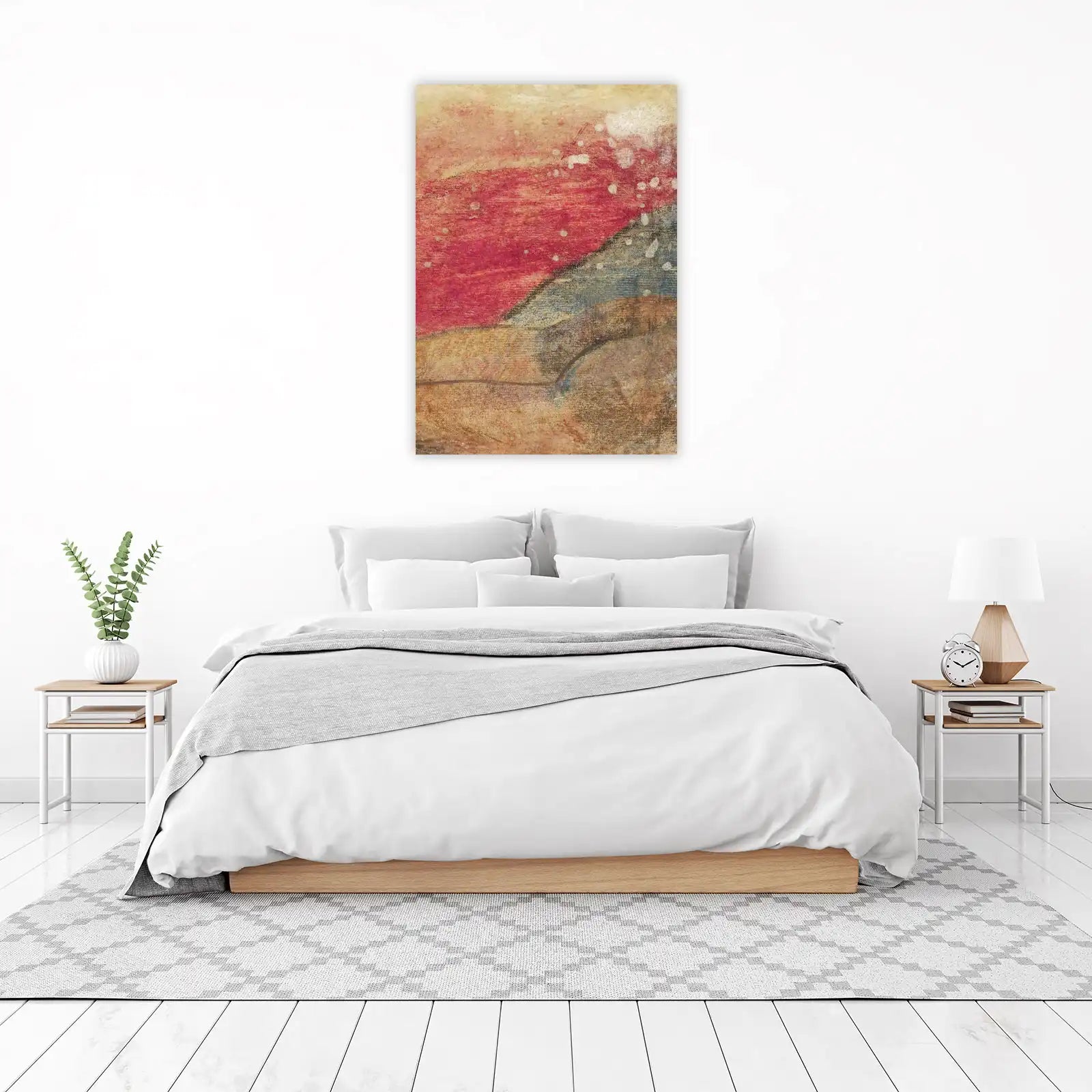 Abstract Earth Tones Landscape Wall Art