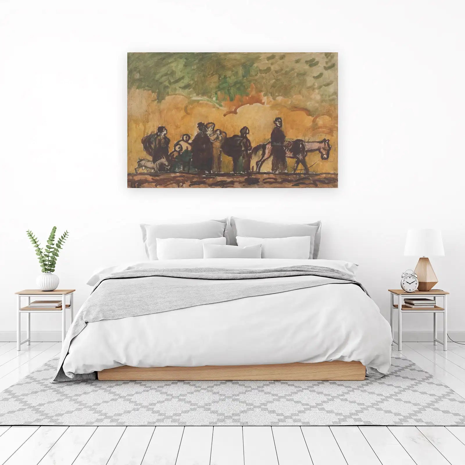 Emotive Migration Scene Wall Art