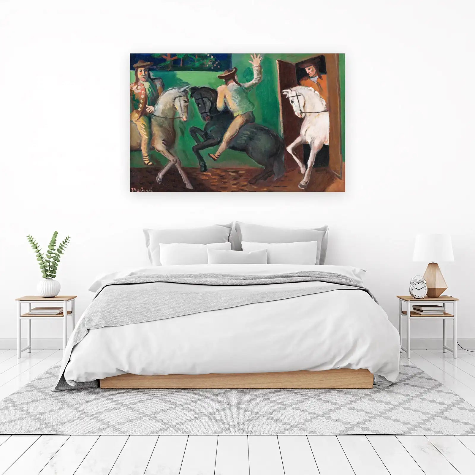 Vintage Horse Riders on Wall Art