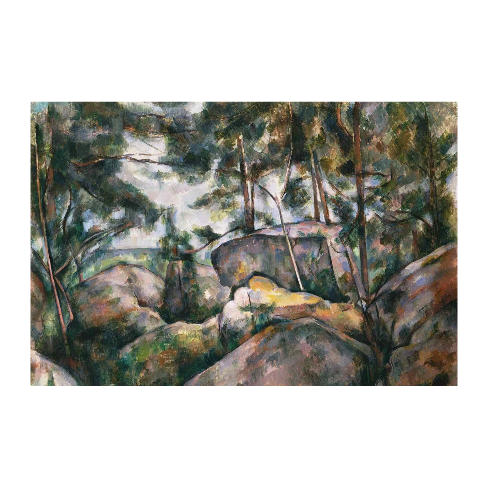 Forest Rocks Wall Art - Post-Impressionist Art