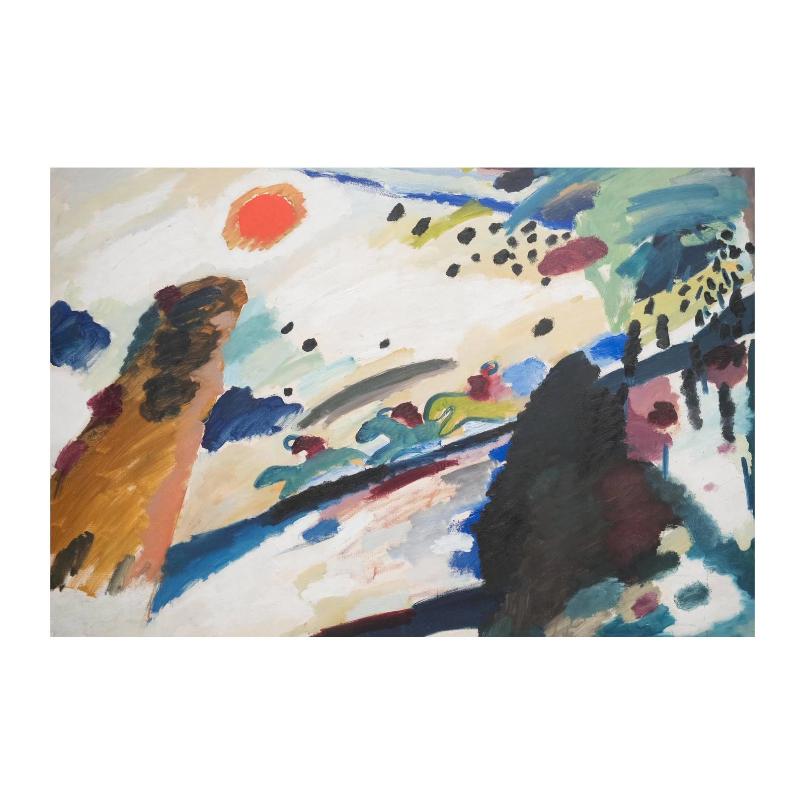 Abstract Horse Race Wall Art | Modern Wall Art