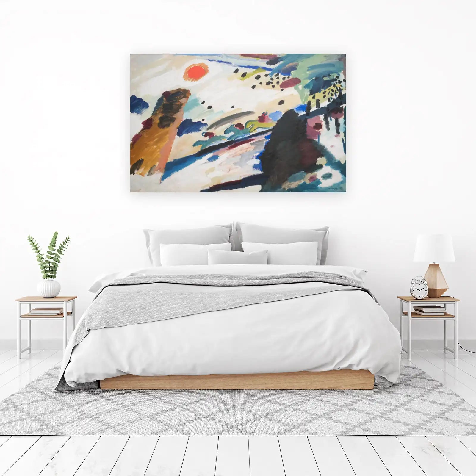 Abstract Horse Race Wall Art | Modern Wall Art
