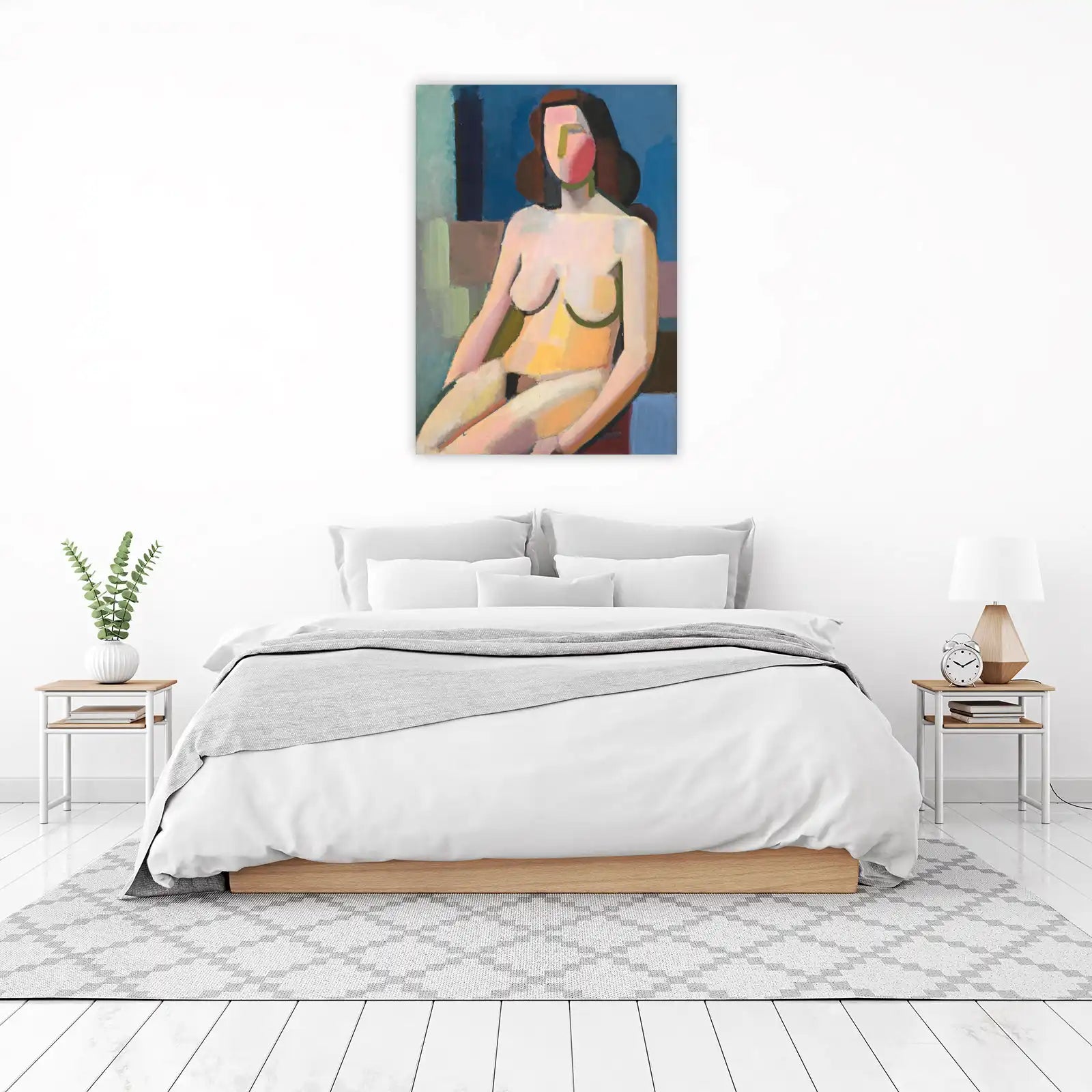 Abstract Nude Portrait Modern Art Wall Art